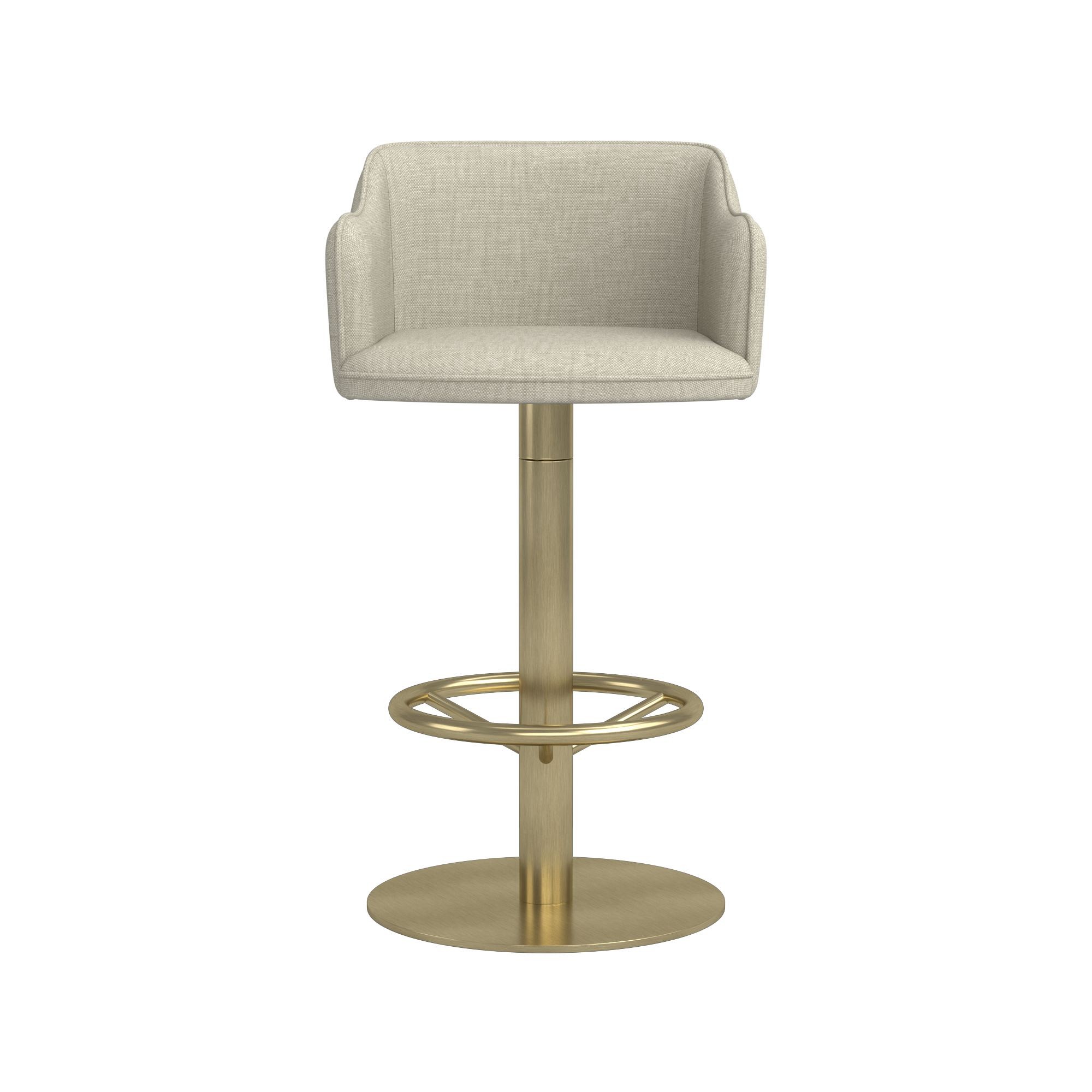 Harding Upholstered Pedestal Counter  & Bar Stool