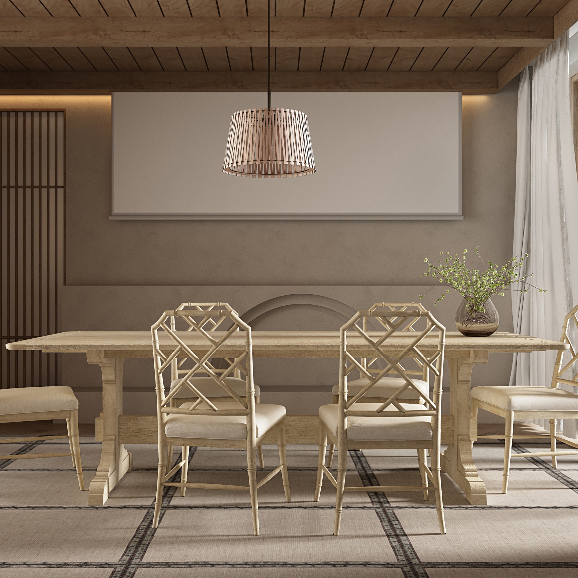 Jonathan Charles Epoch Extendable Rectangular Dining Table (148