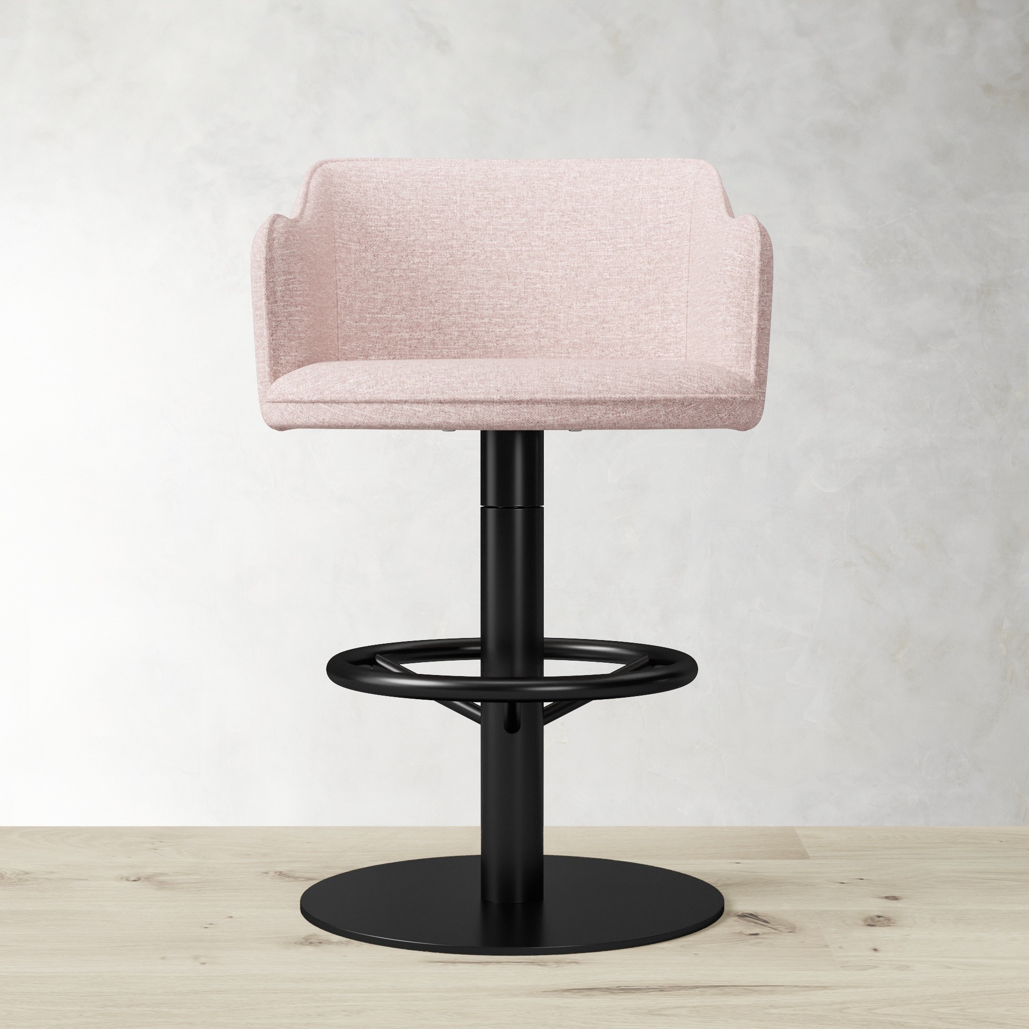 Harding Upholstered Pedestal Counter  & Bar Stool