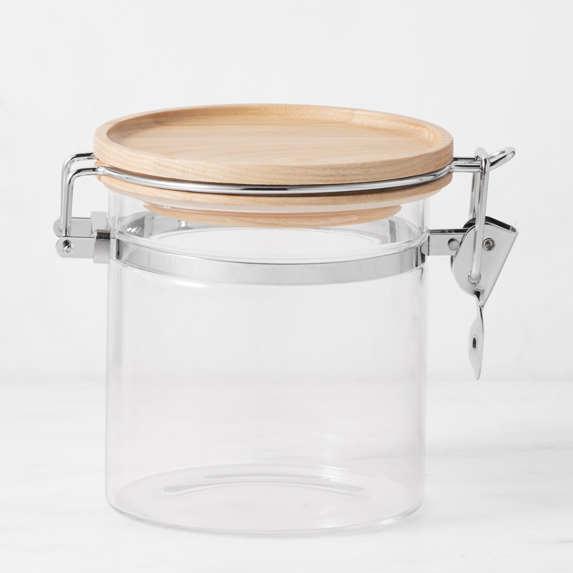 Hold Everything Stackable Glass Canister with Clamp