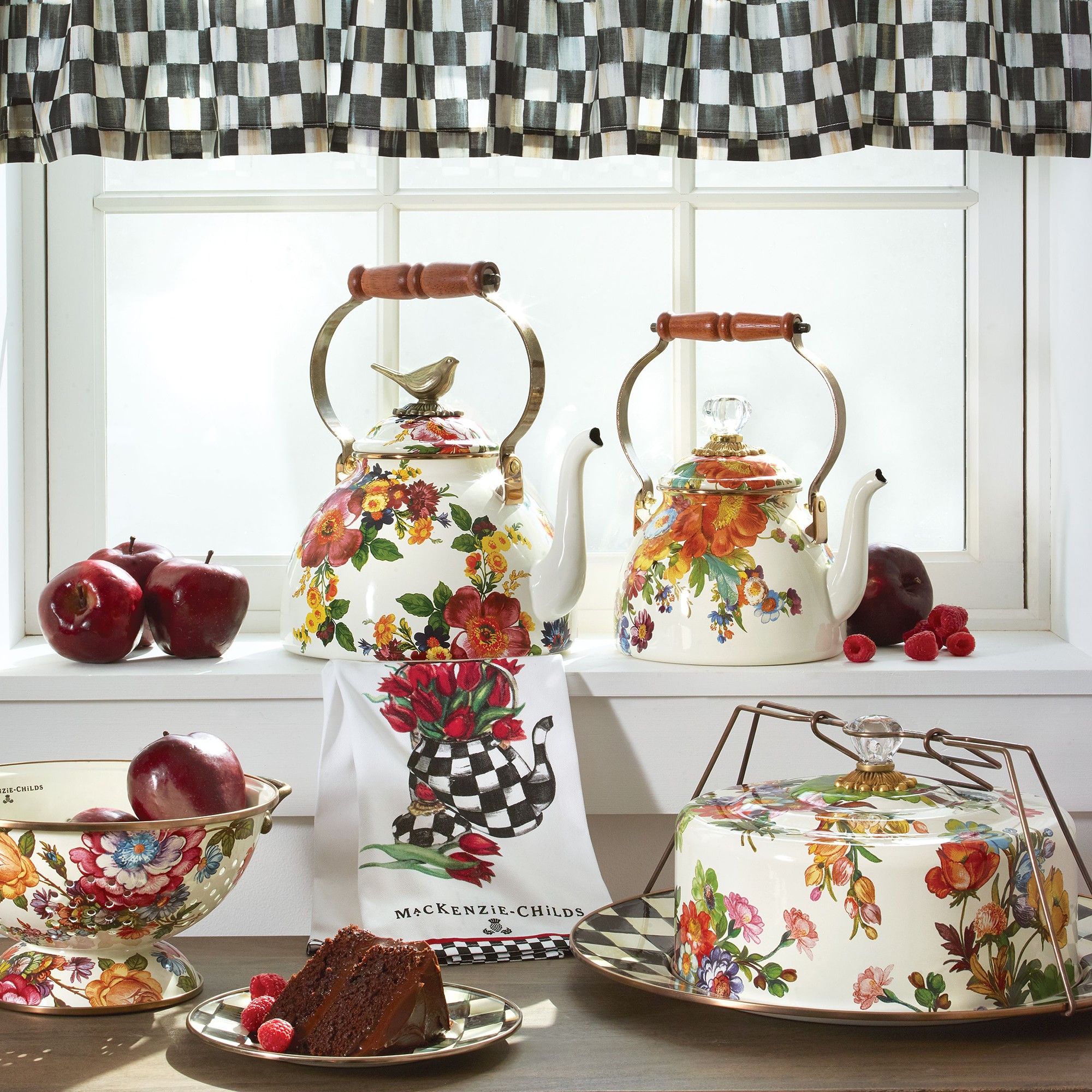 MacKenzie-Childs Flower Market Tea Kettle