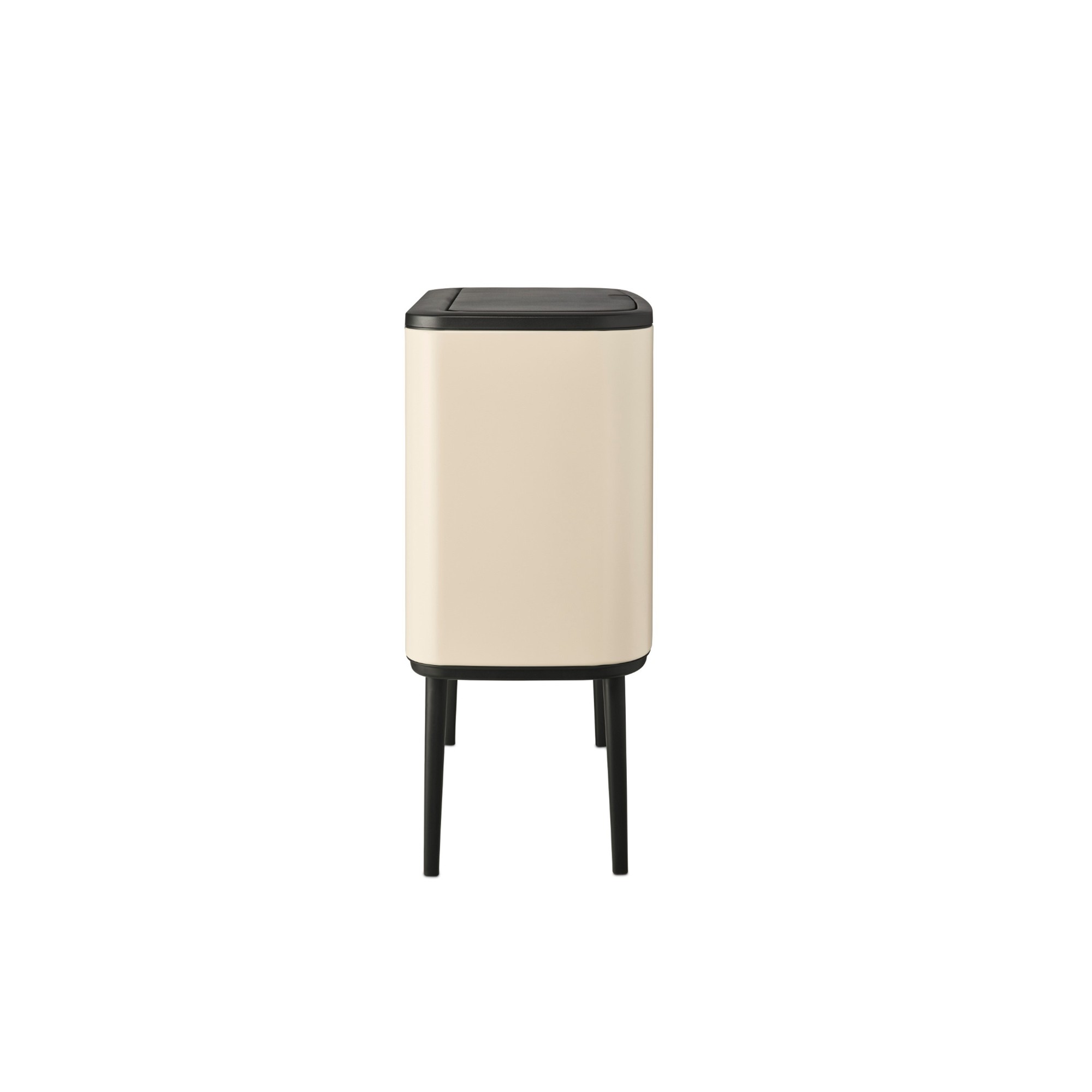 Brabantia Bo Touch Top Multi Compartment Recycling Trash Can, 3 x 3 Gallon