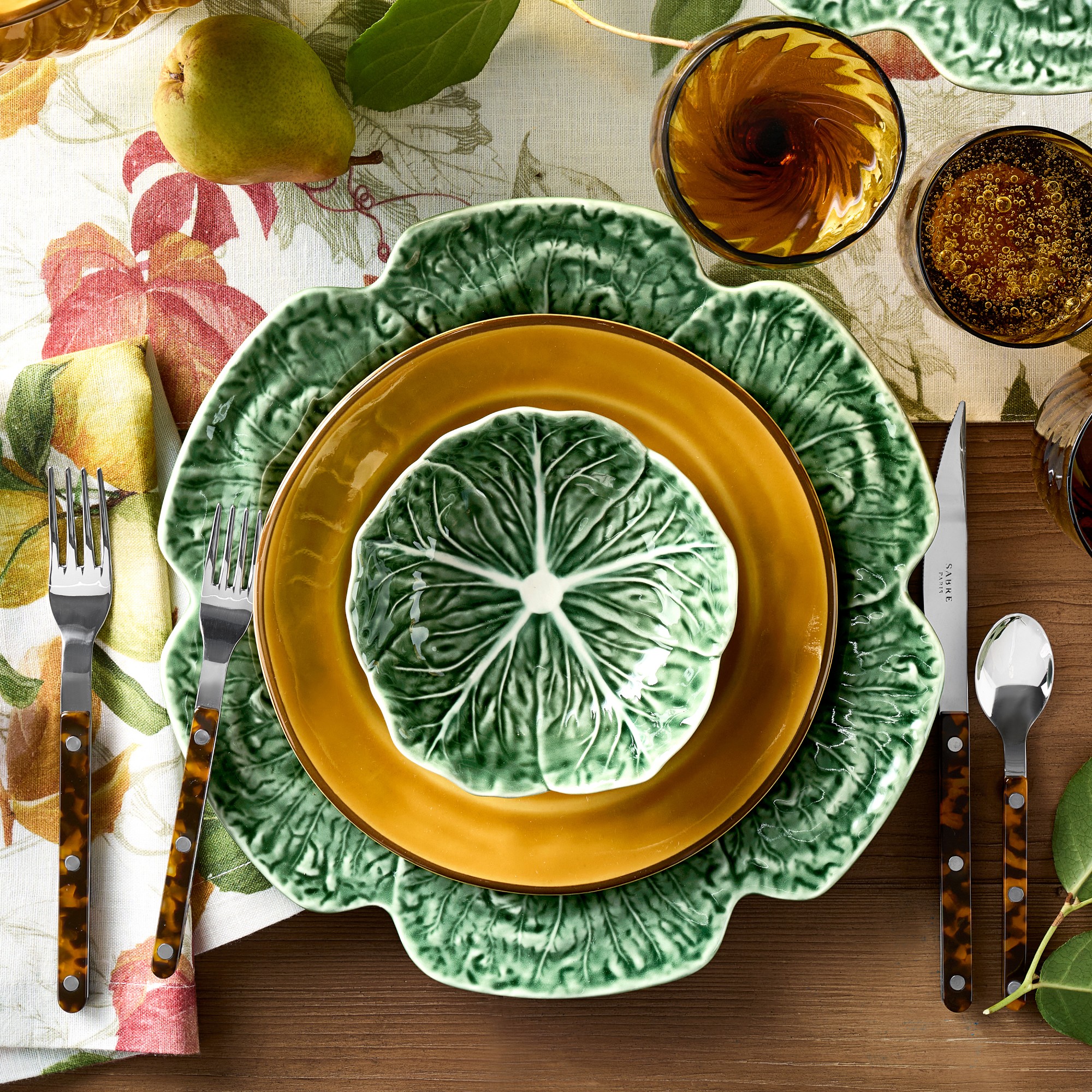 Bordallo Pinheiro Cabbage Dinnerware Collection