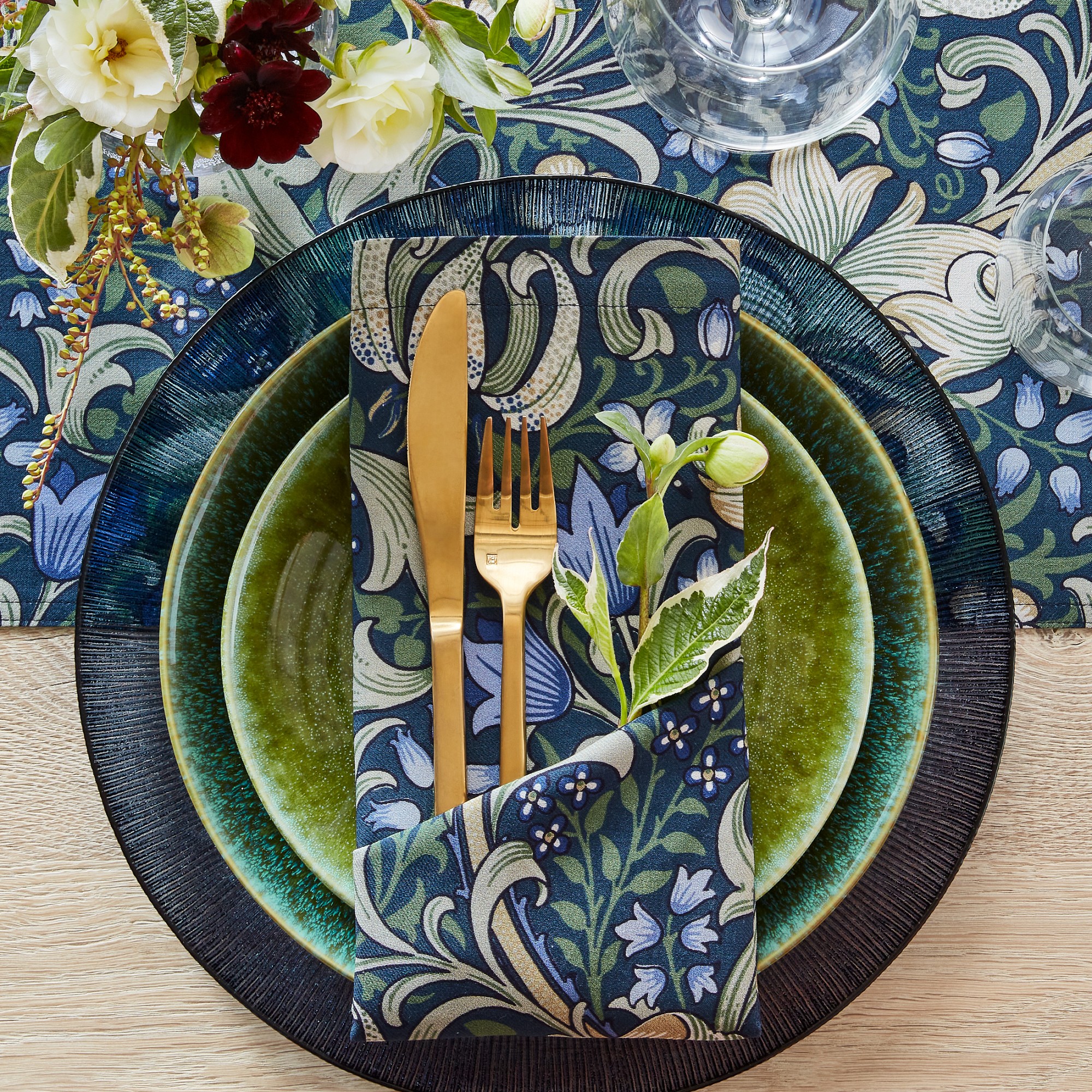 Morris & Co. x Williams Sonoma Golden Lily Napkins, Set of 4