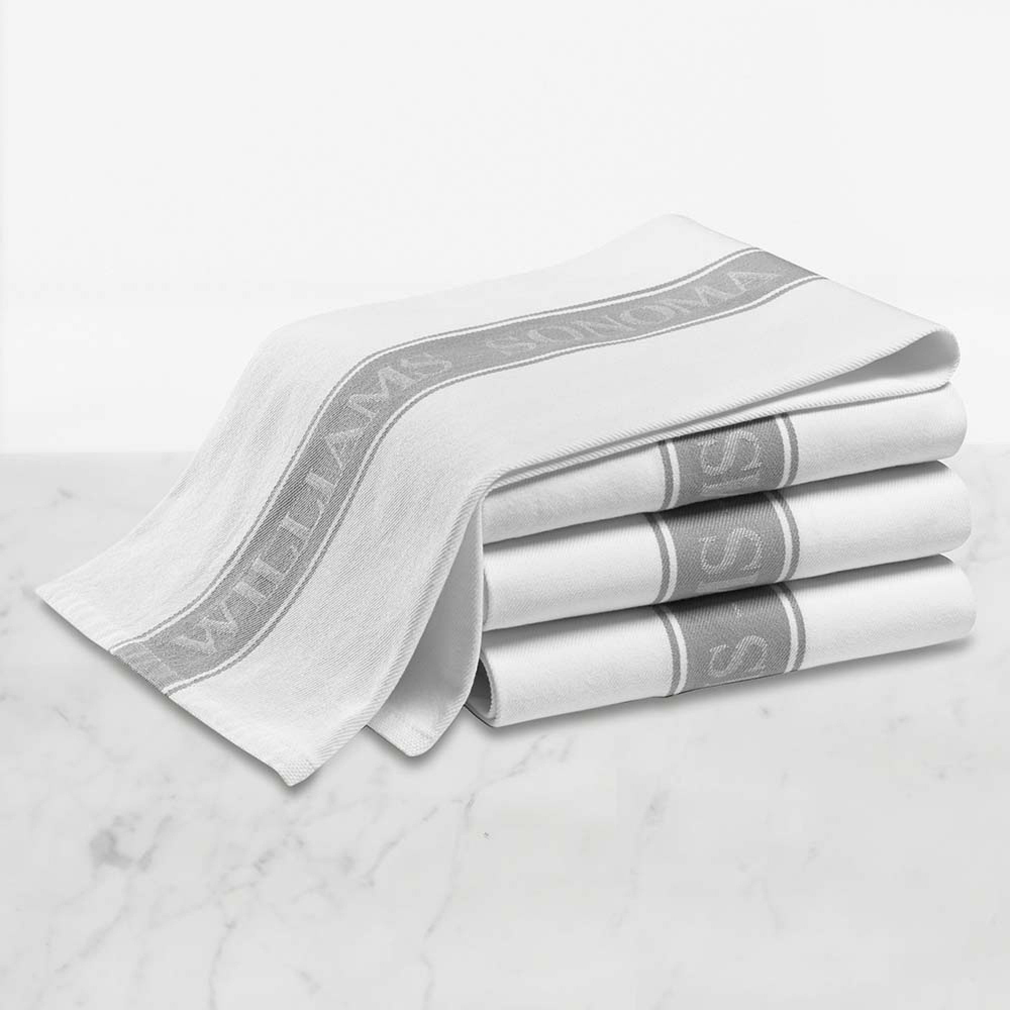 Williams Sonoma Classic Logo Towels, Set of 4