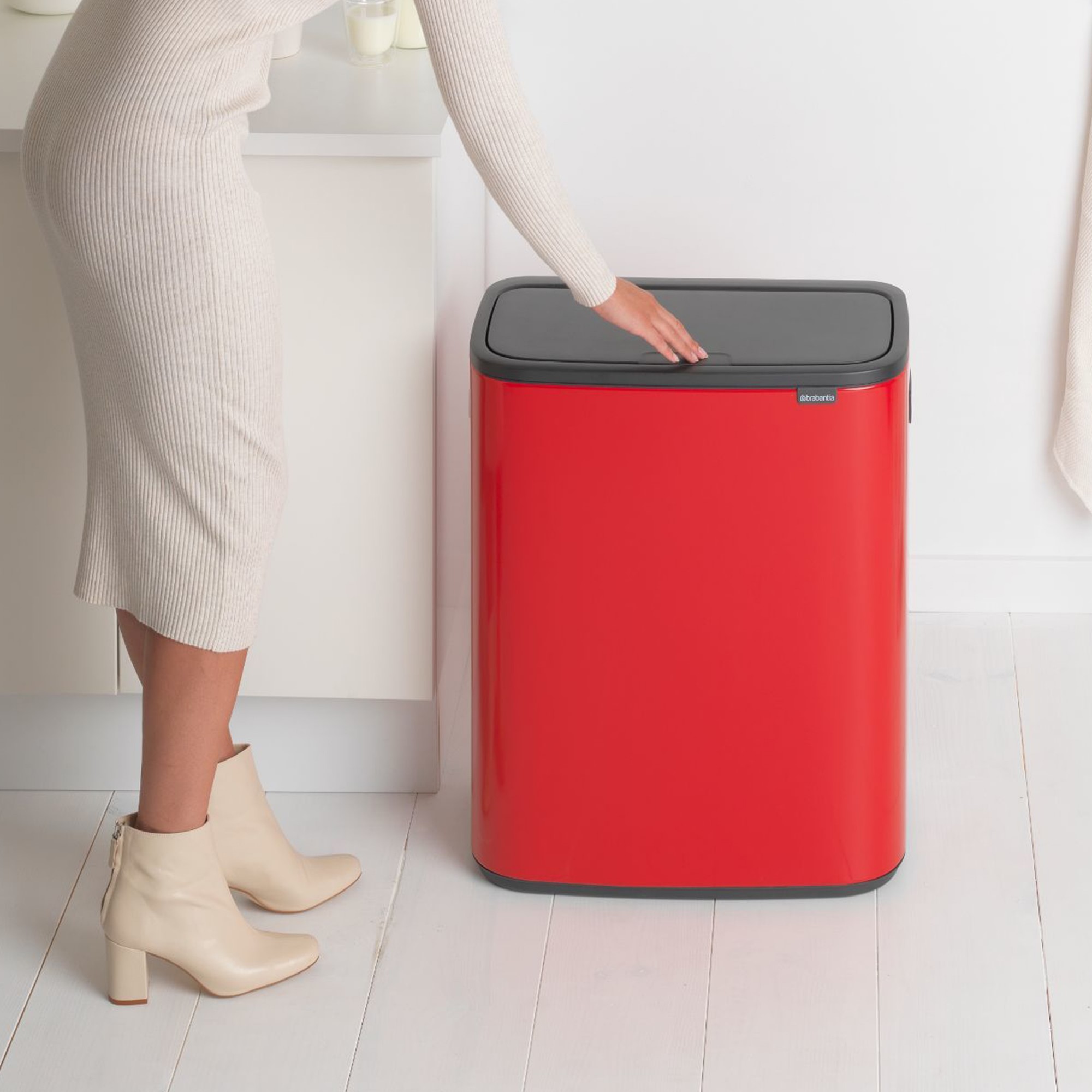 Brabantia Bo Touch Top Can, 16 Gallons