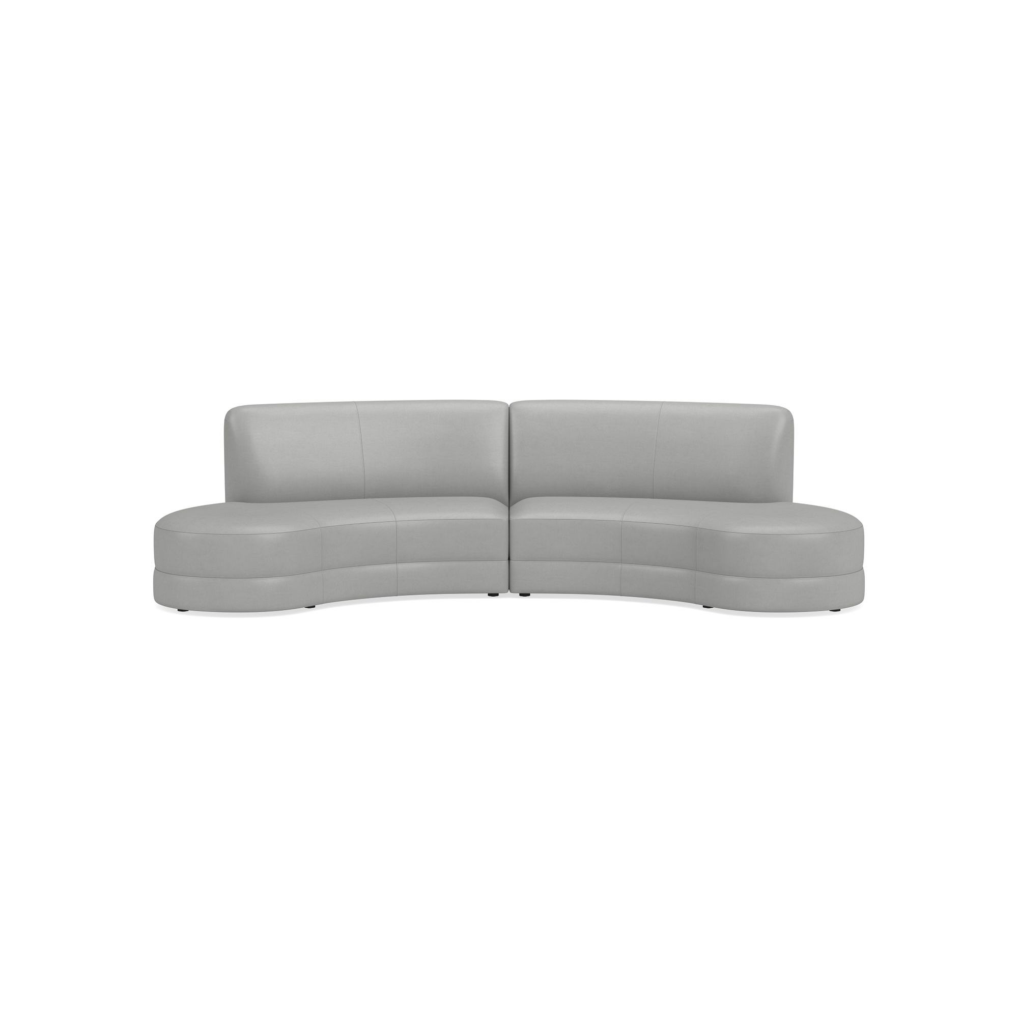Capri 2-Piece Bumper Armless Sectional (132