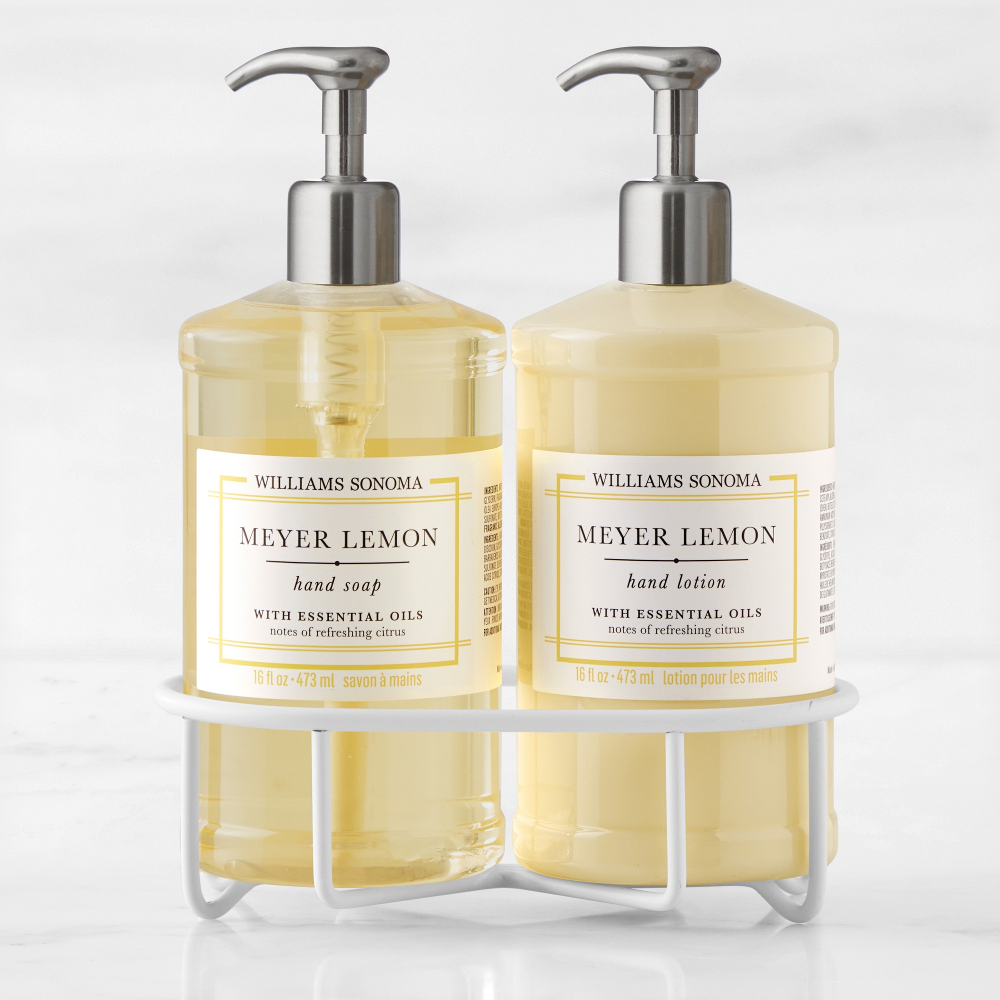 Williams Sonoma Meyer Lemon Hand Soap & Lotion 3-Piece Set