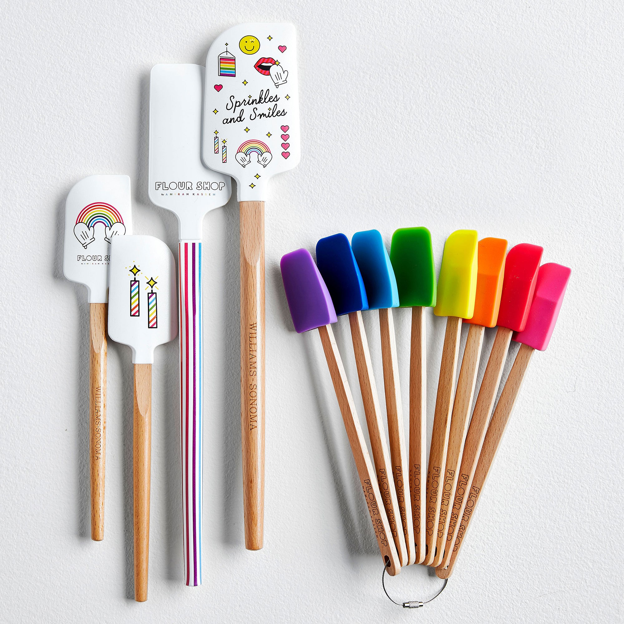 Flour Shop Mini Wood Spatulas, Set of 8
