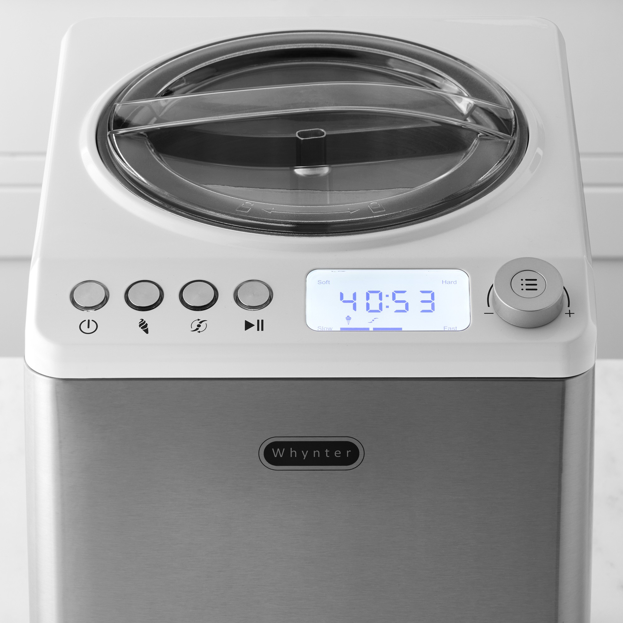 Whynter Upright Compressor Ice Cream Maker with Stainless Steel Bowl & Churn Blade