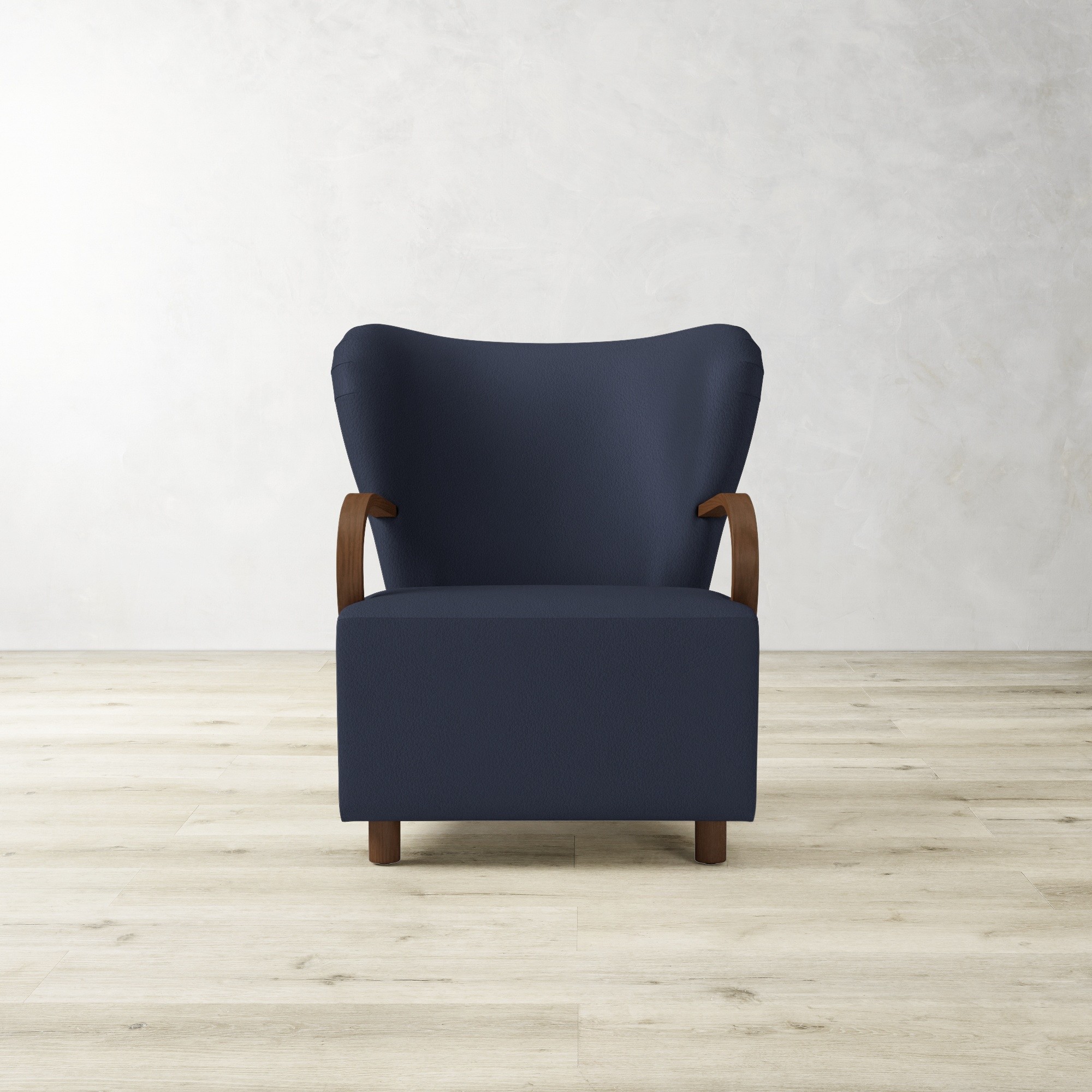 Corban Bentwood Upholstered Occasional Chair