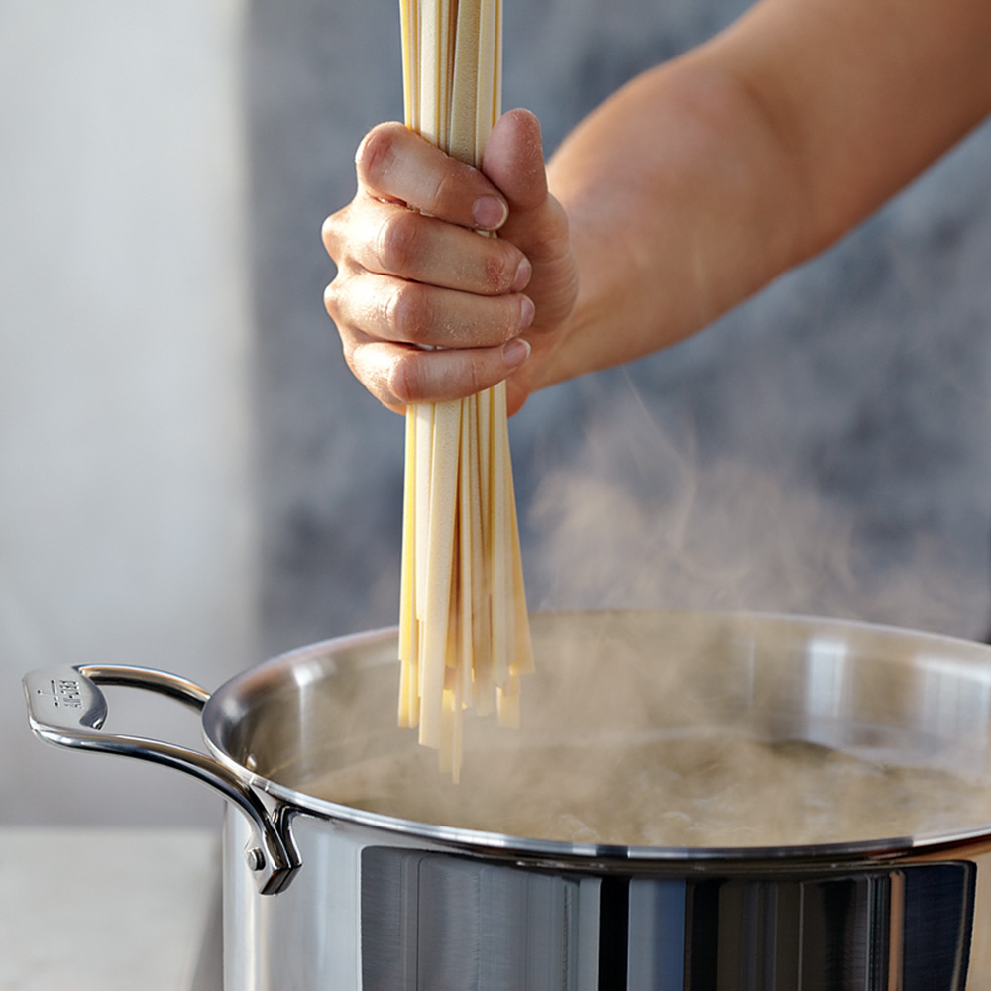 All-Clad D5® Stainless-Steel Stock Pot with Immersion Blender, 8-Qt.