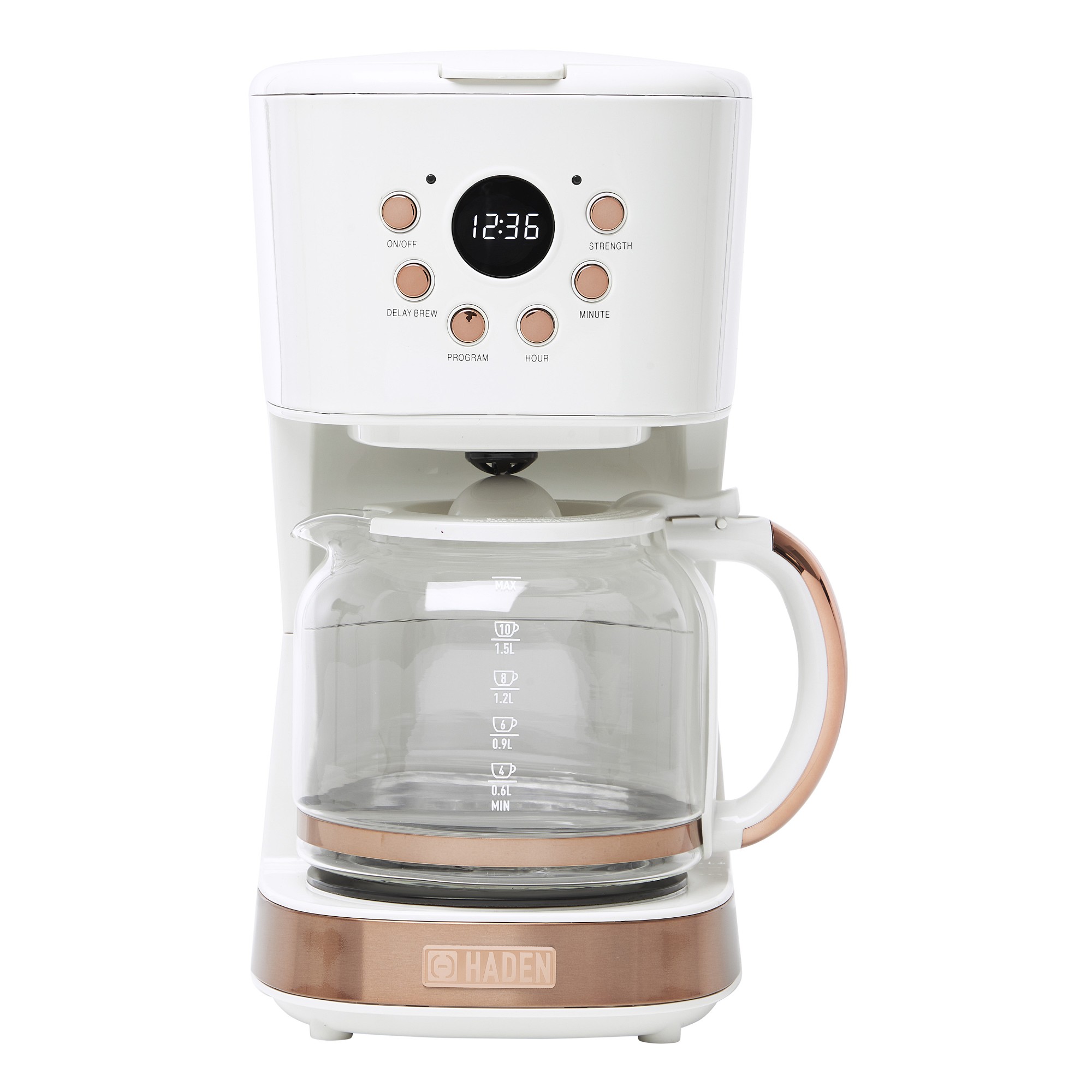 Haden 12-Cup Programmable Coffee Maker