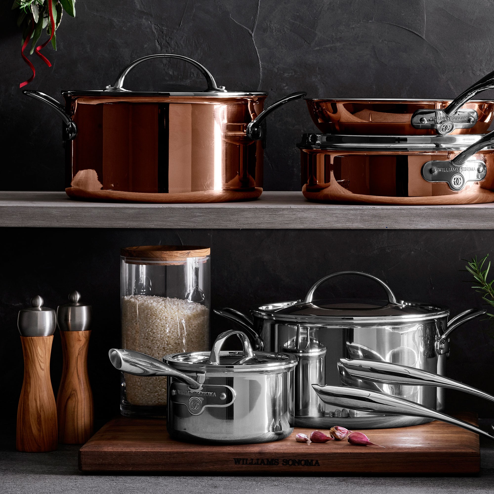 Williams Sonoma Signature Thermo-Clad™ Copper Stockpot