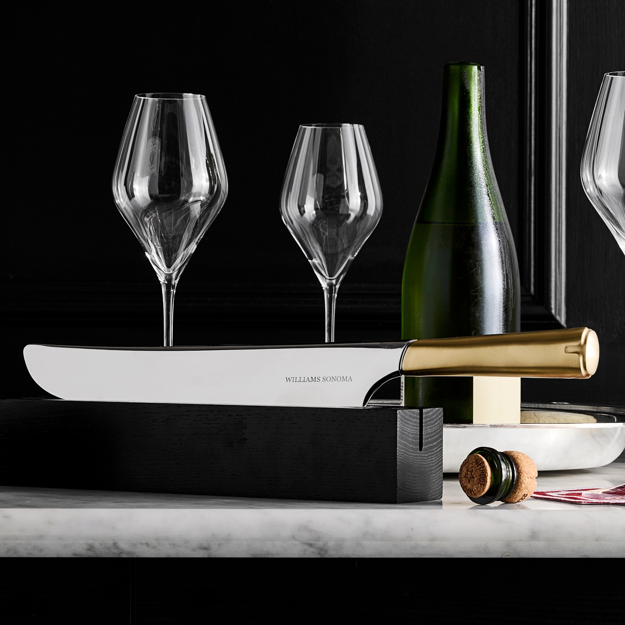 Williams Sonoma Champagne Saber and Base