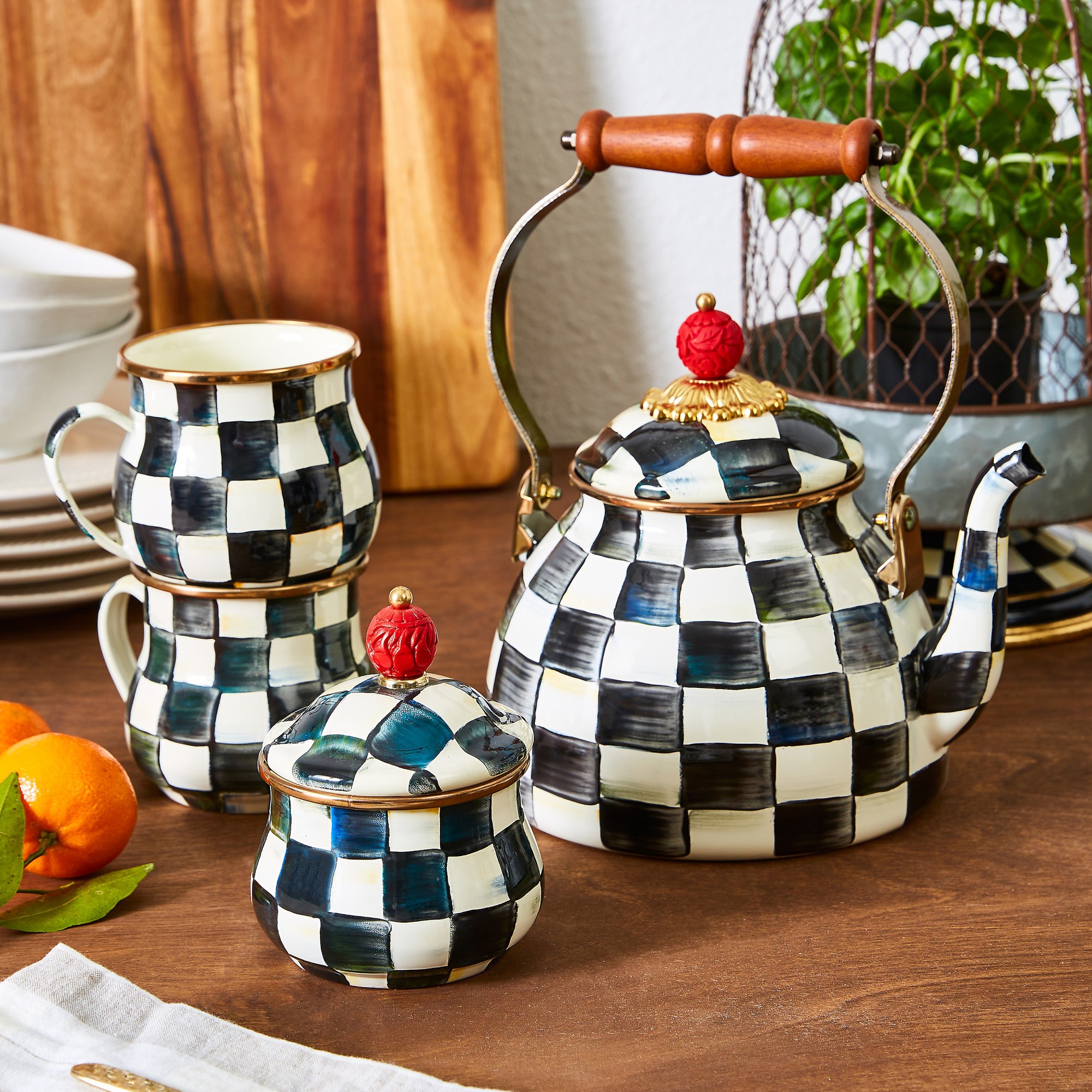 MacKenzie-Childs Courtly Check Mug