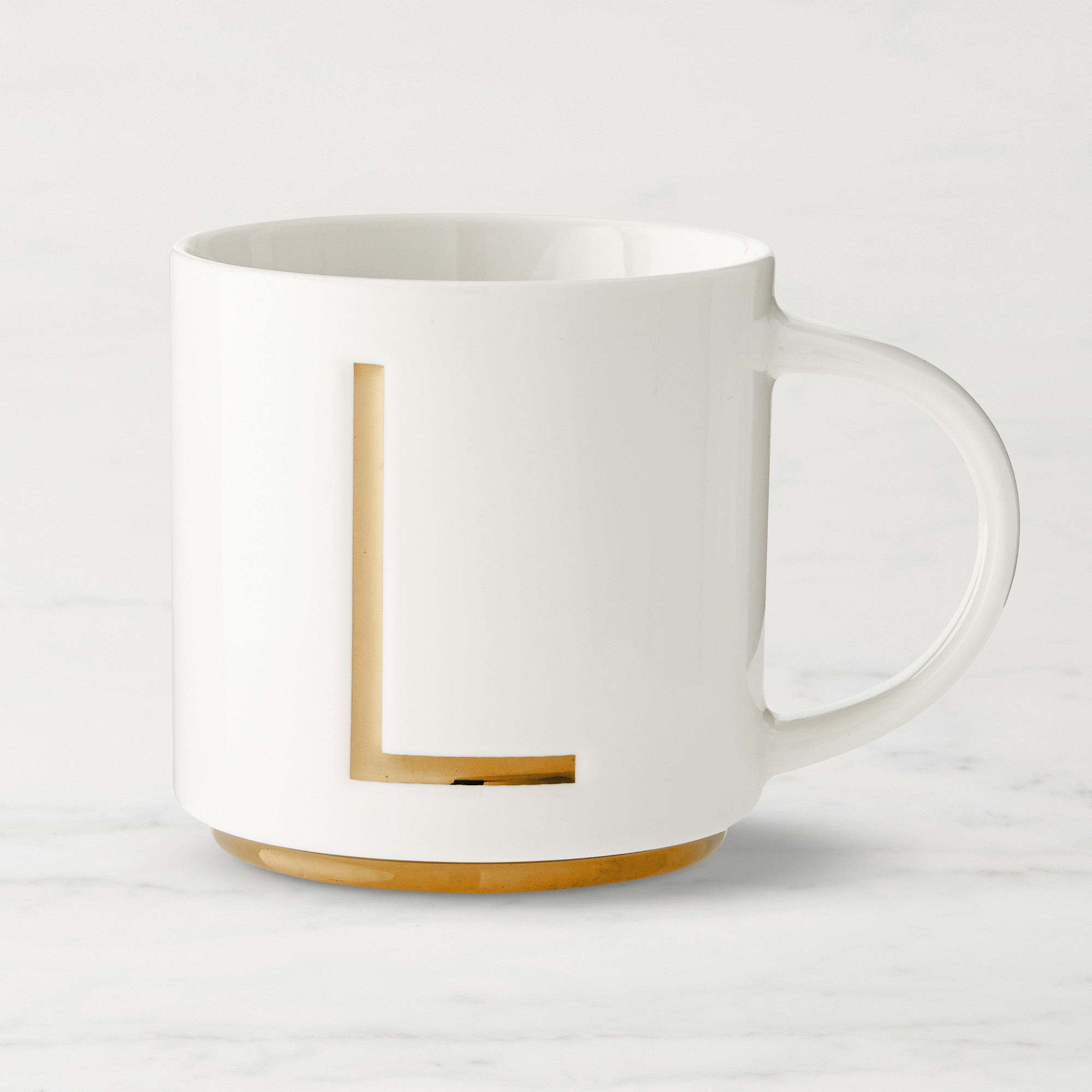 Gold Monogram Mug