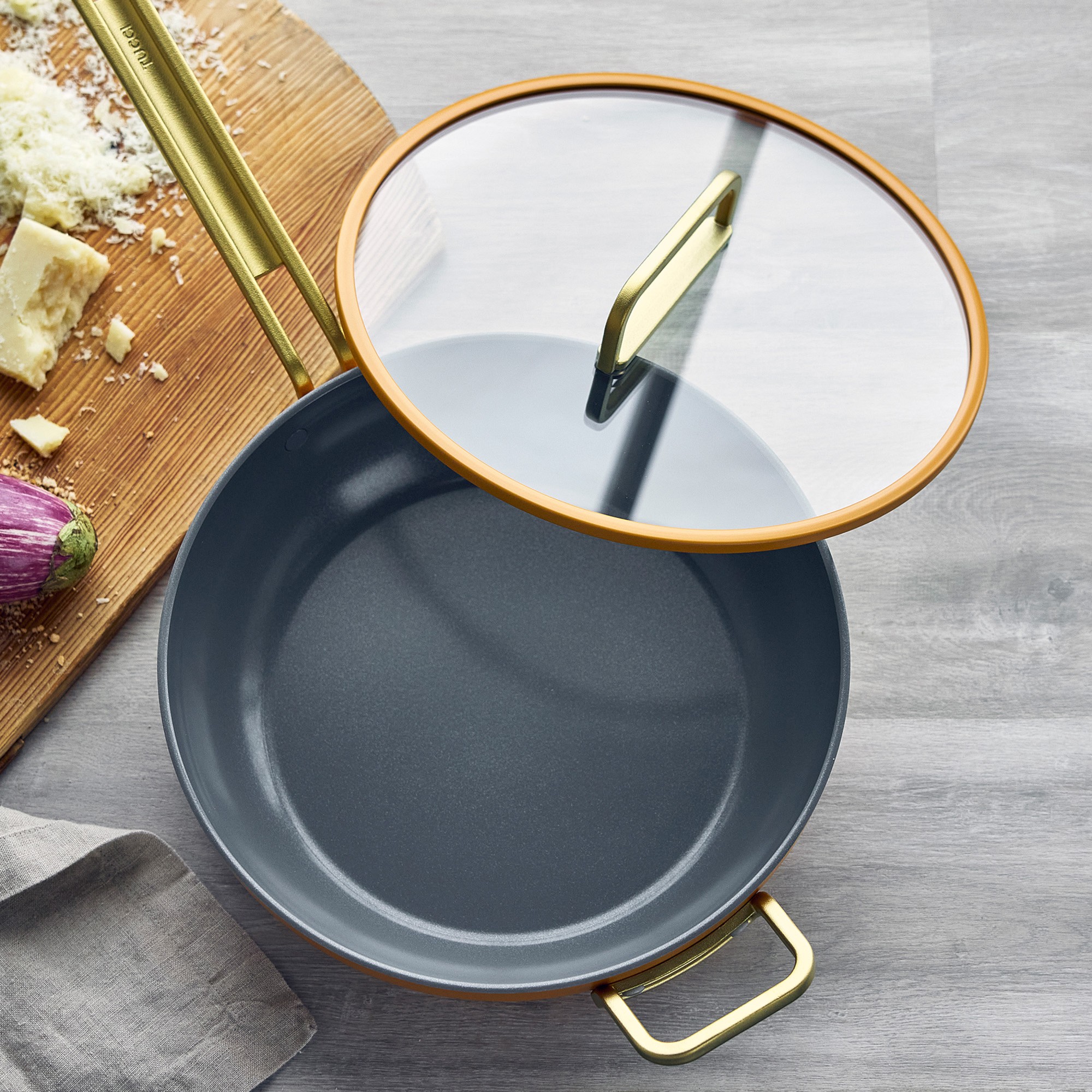 GreenPan™ Stanley Tucci™ Ceramic Nonstick Junior Essential Stanley Pan, 4 1/2-Qt.