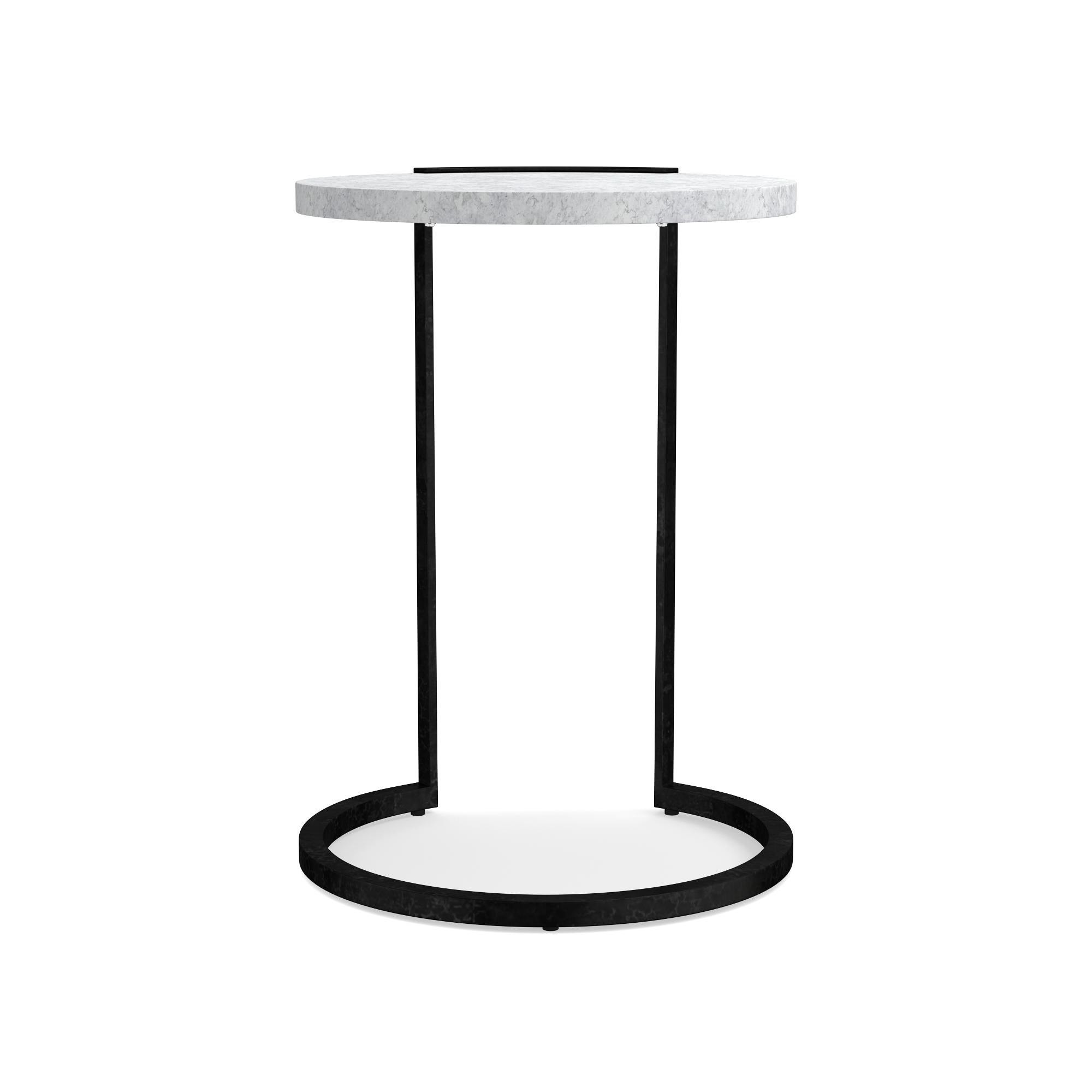 Marble & Metal Accent Table (18