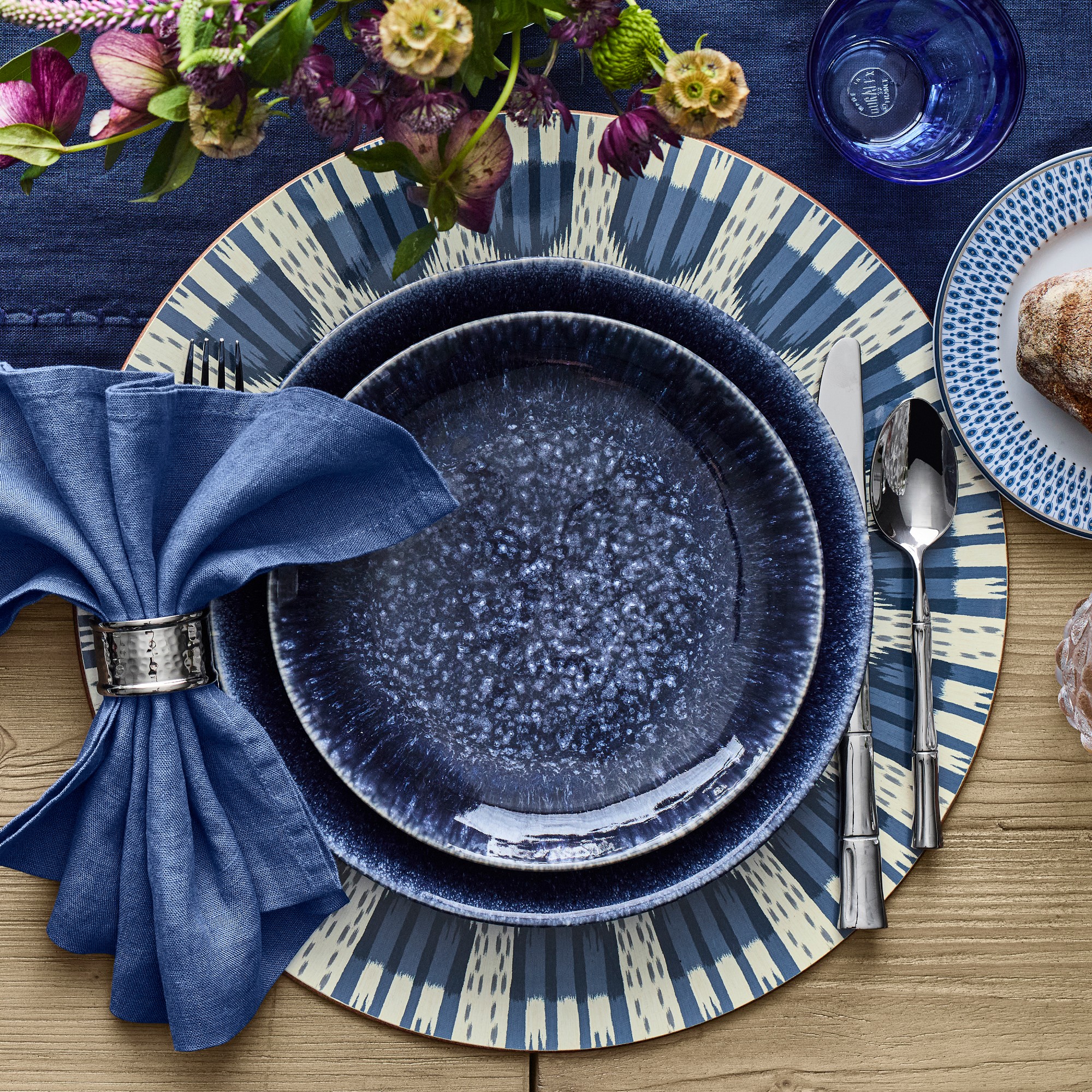 Cyprus Reactive Glaze Salad Plates