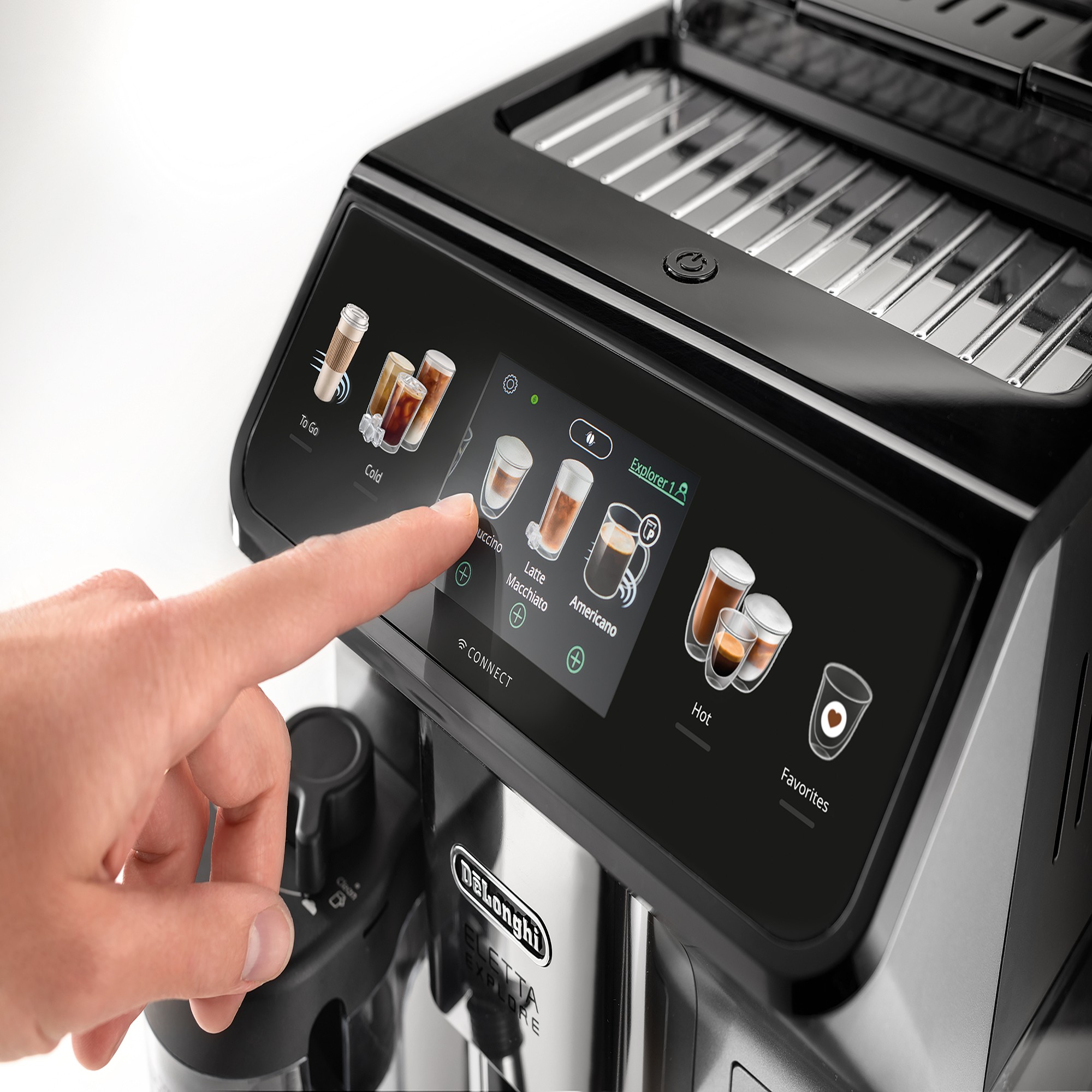 De'Longhi Eletta Explore Fully Automatic Espresso Machine with Cold Brew