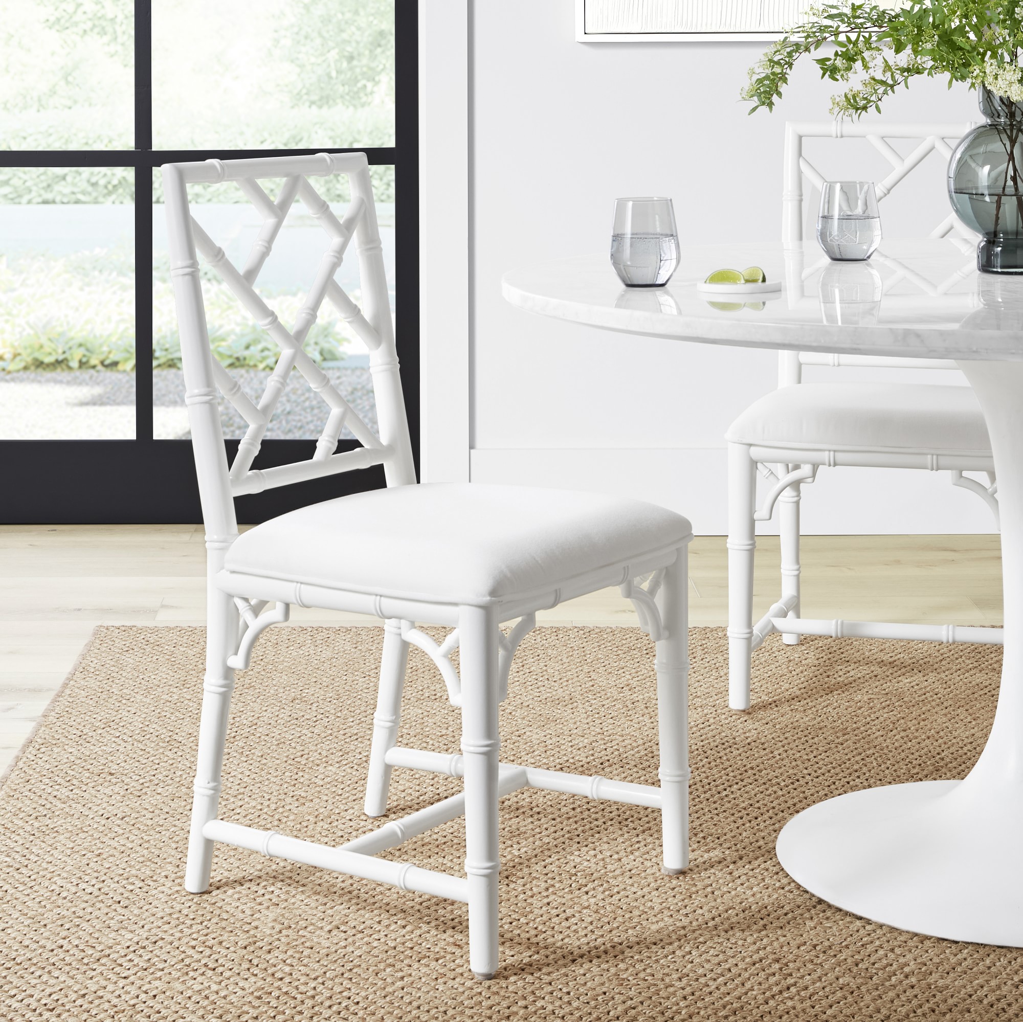 Chippendale Upholstered Bistro Side Chair
