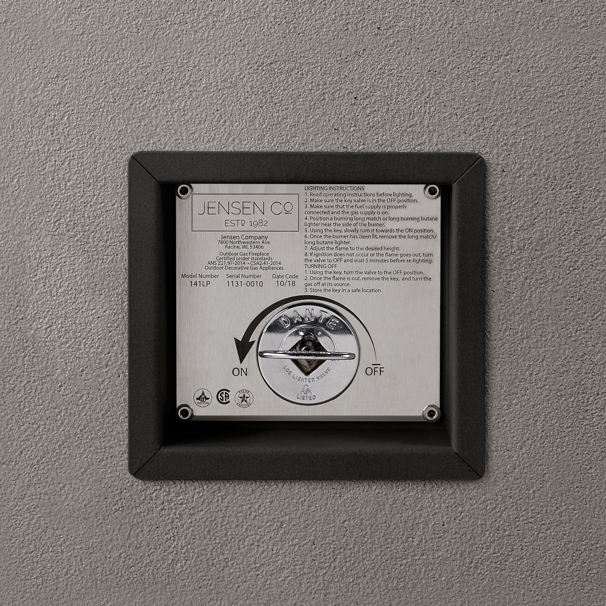 Havana Casual Square Fire Table (40