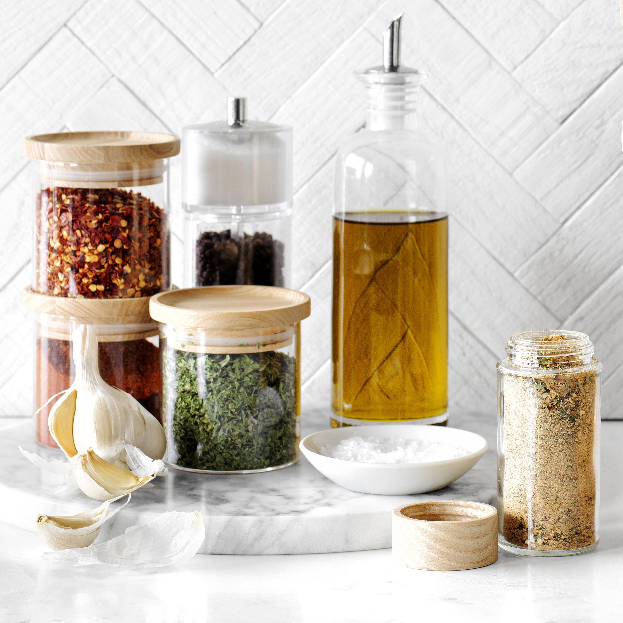 Hold Everything Stackable Spice Jars