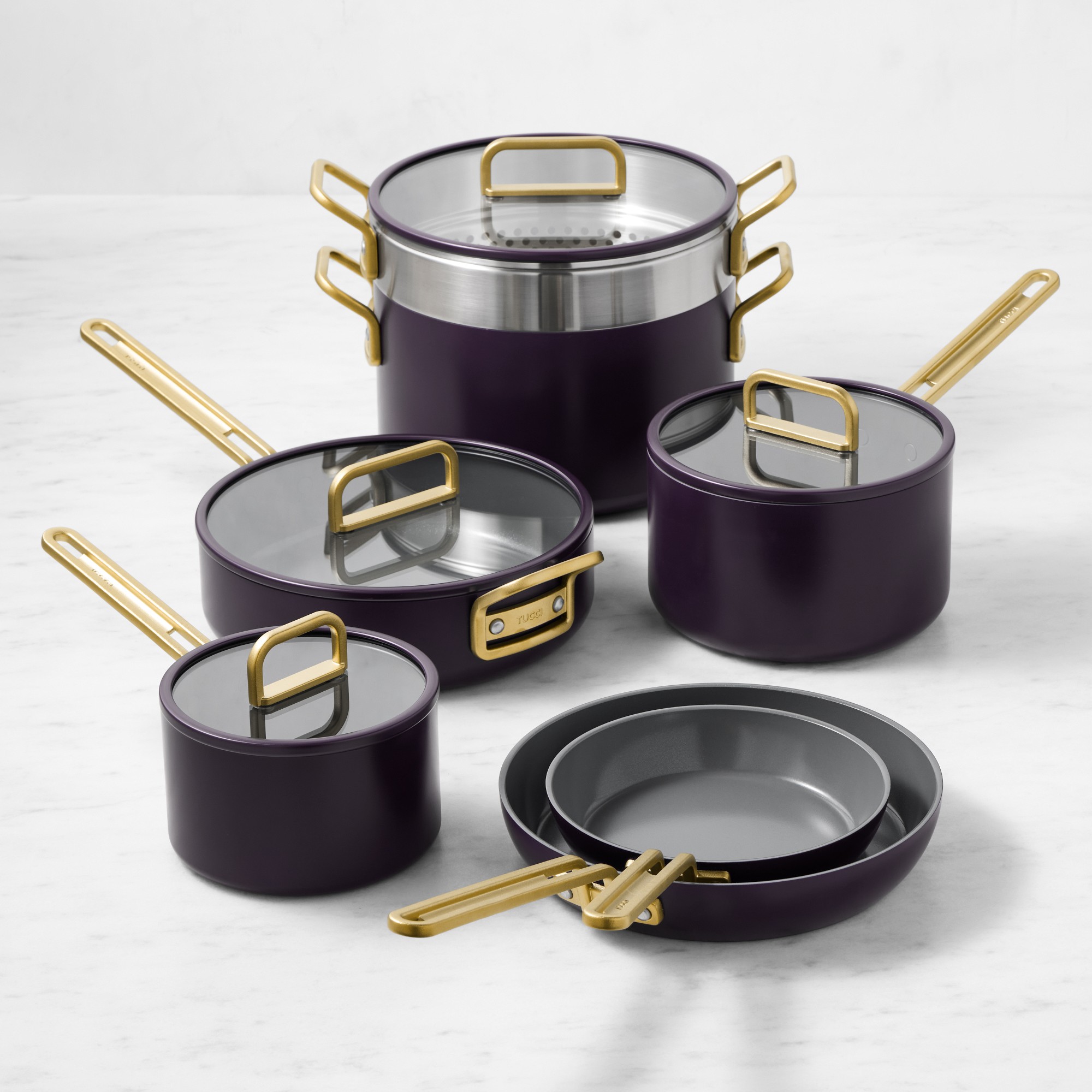 GreenPan™ Stanley Tucci™ Ceramic Nonstick 11-Piece Cookware Set