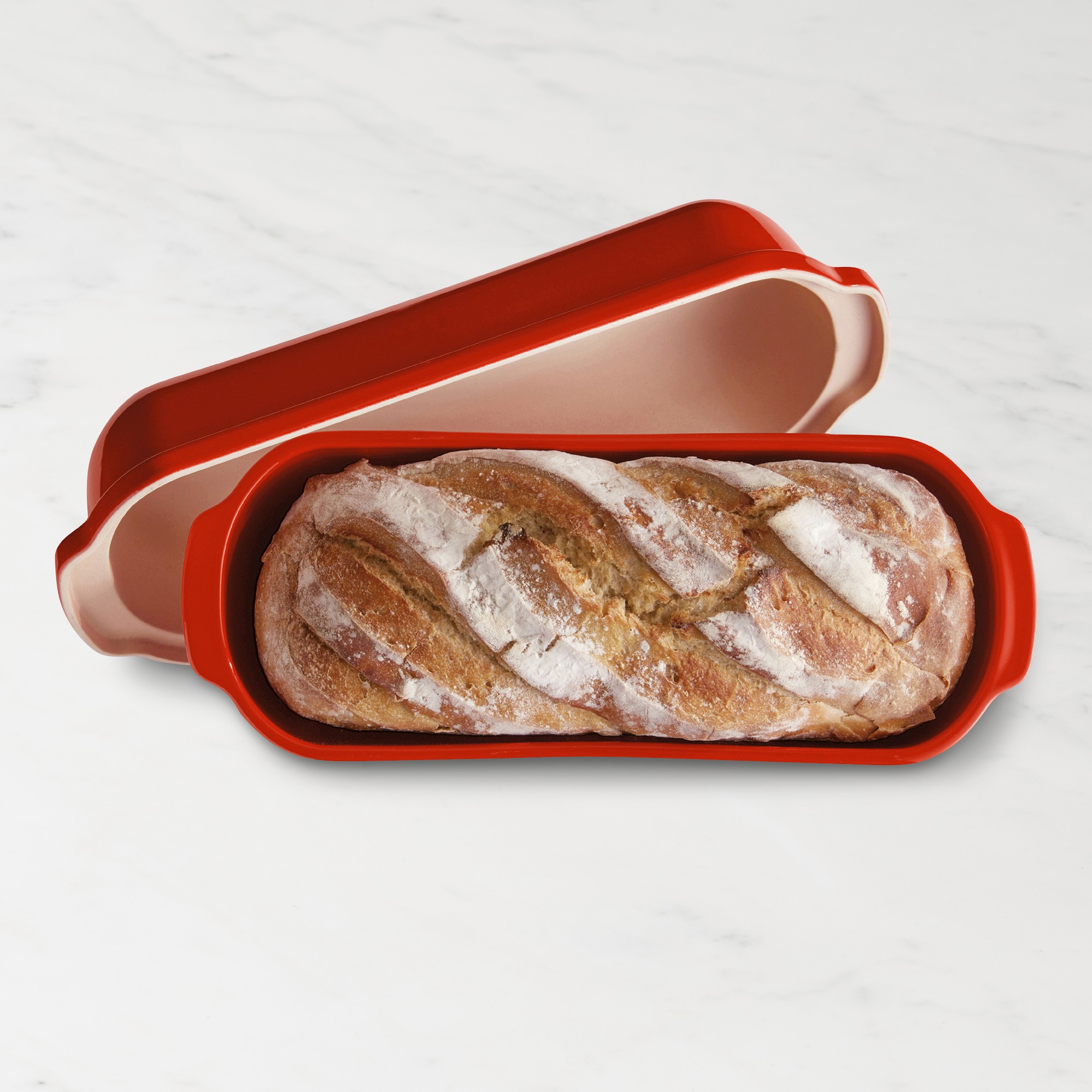 Emile Henry French Ceramic Italian Bread Loaf Baker