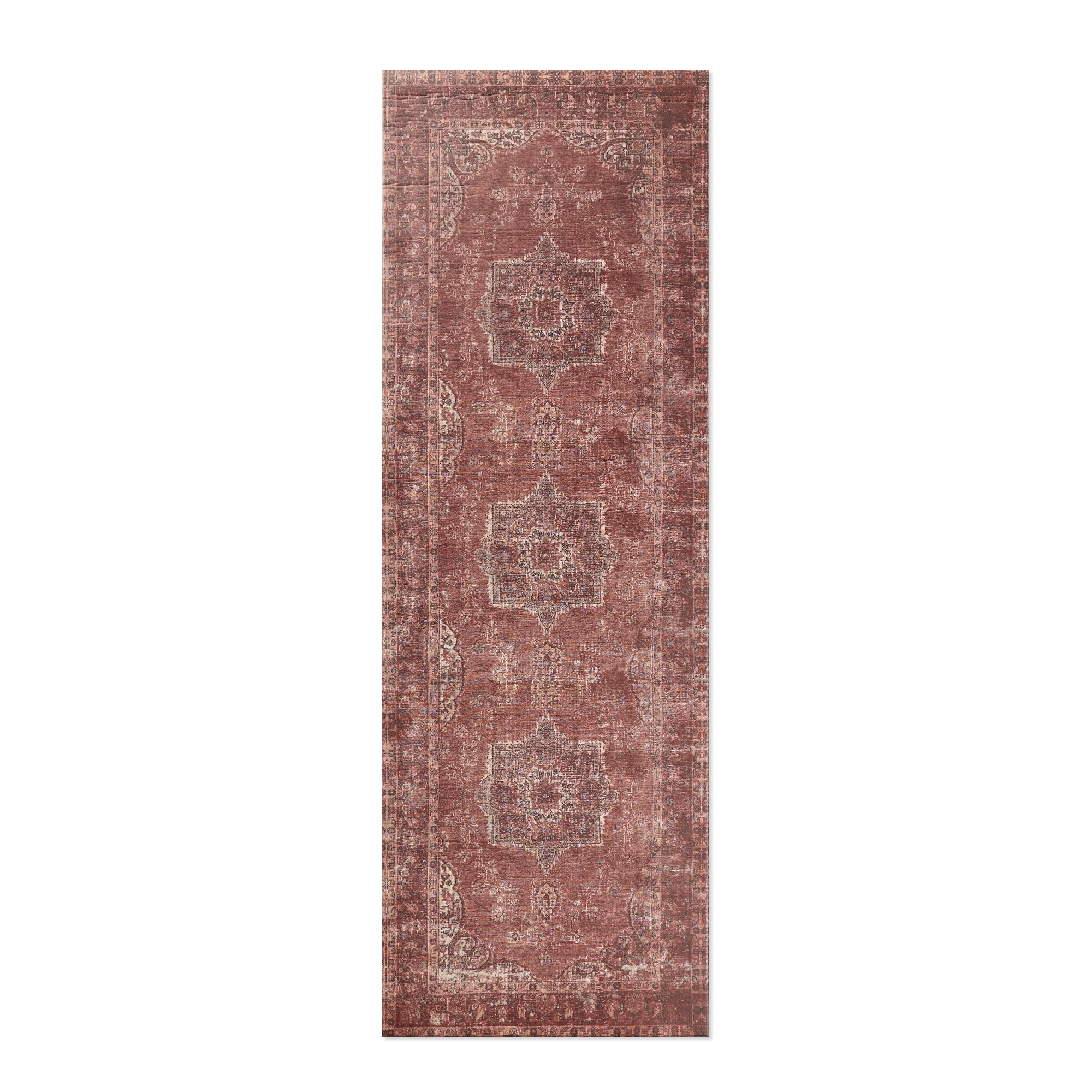 Williams Sonoma Faux Knotted Rug Comfort Mat, Red