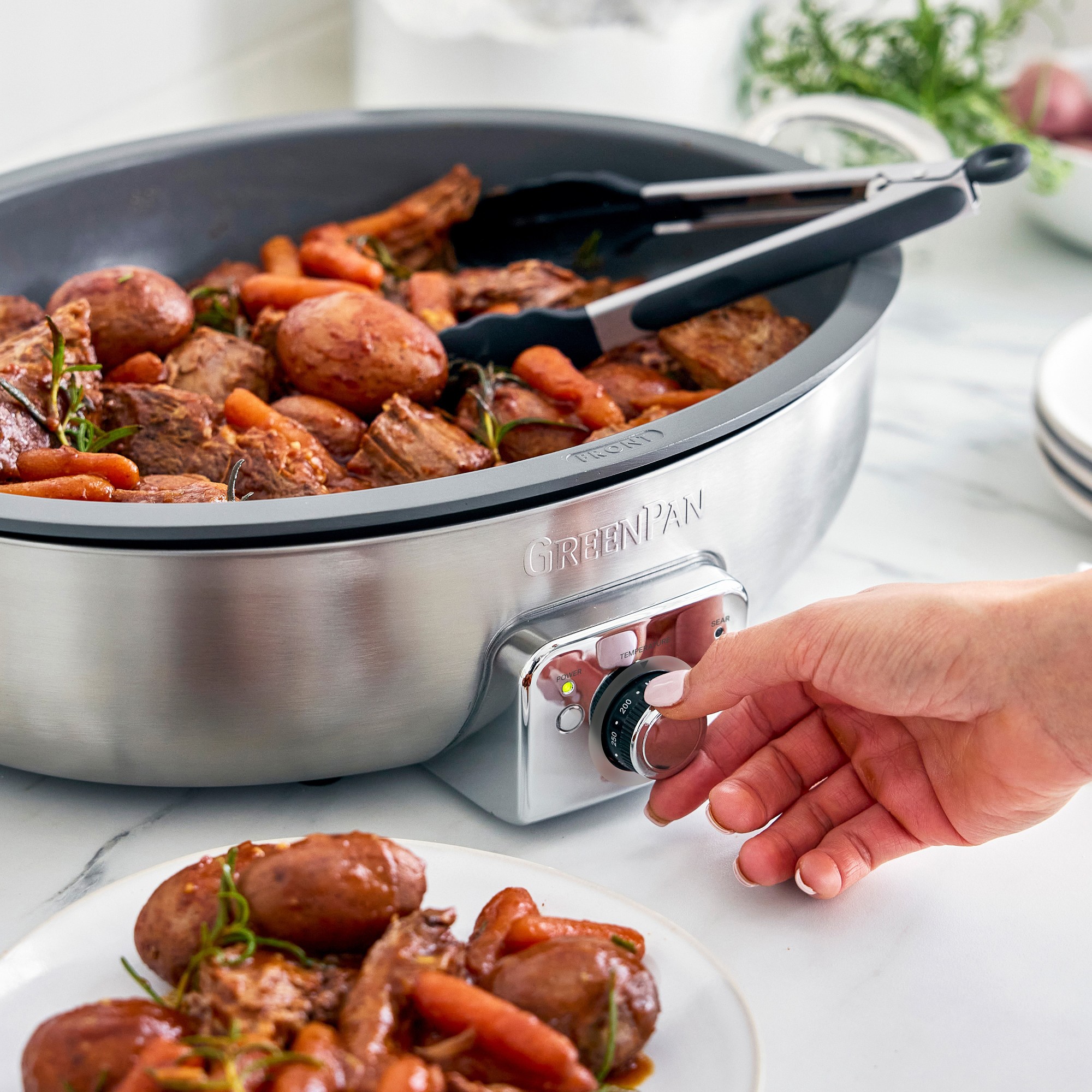 GreenPan™ Premiere Ceramic Nonstick Electric Everyday Skillet