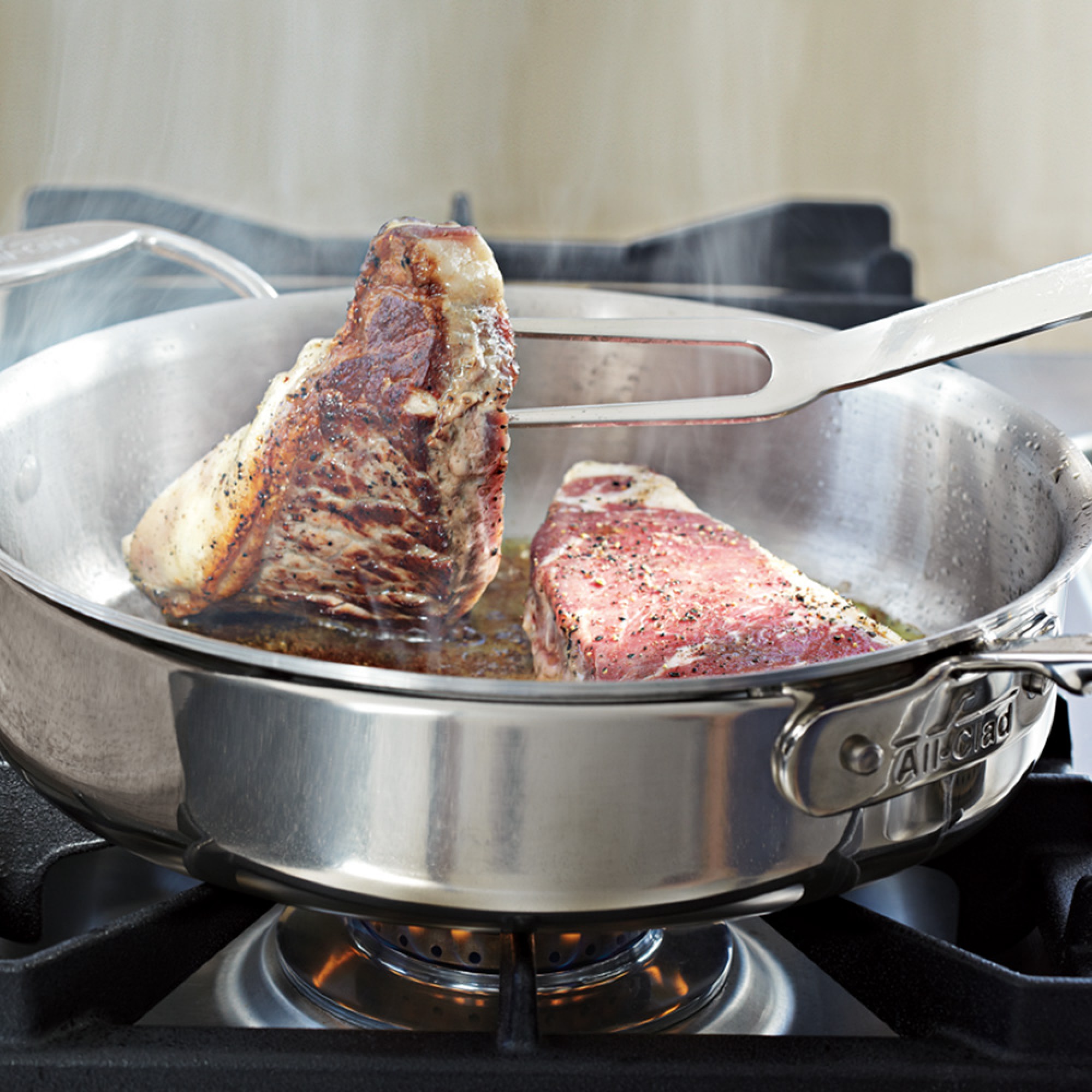 All-Clad D5® Stainless-Steel Sauté Pan