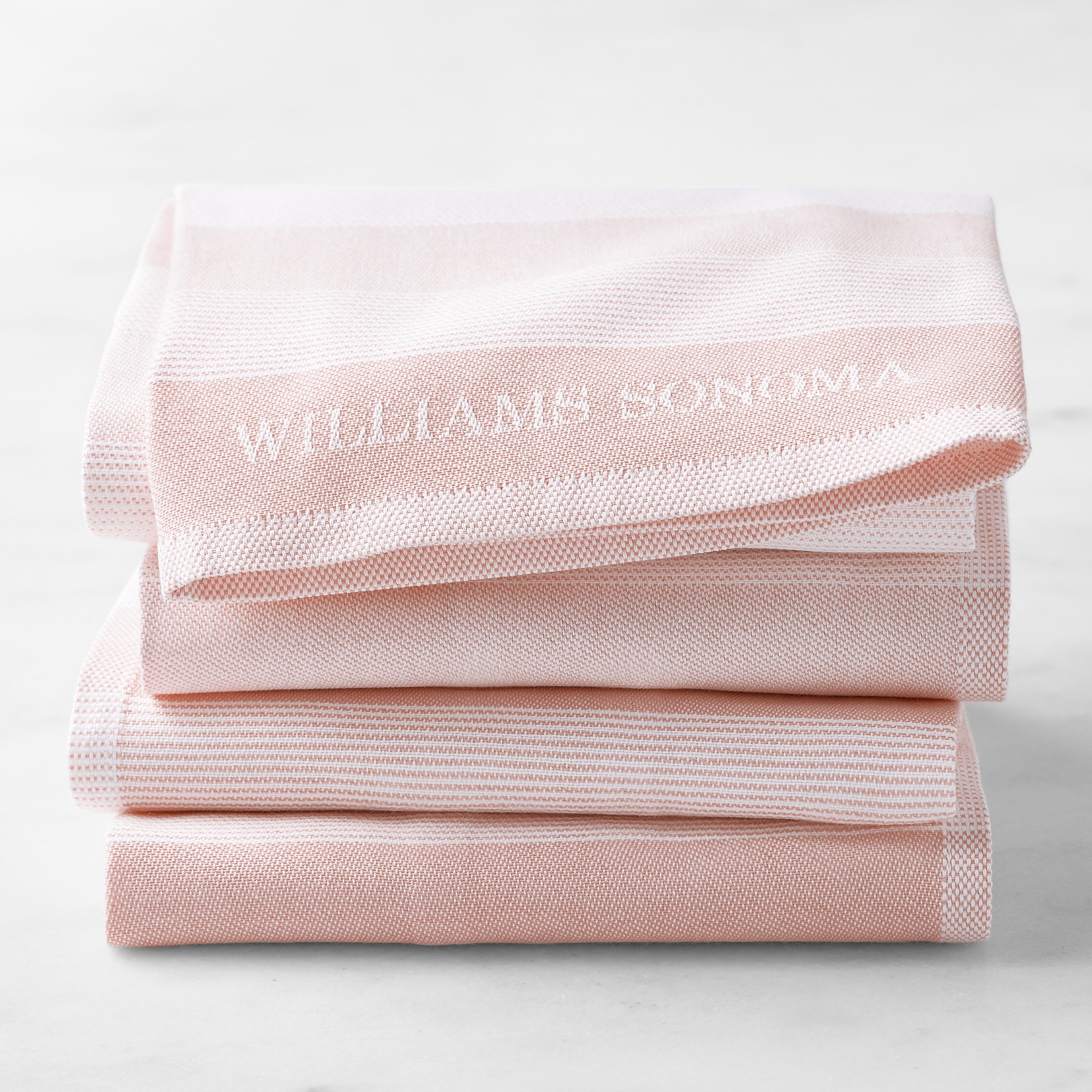 Williams Sonoma Logo Stripe Towels, Set of 4