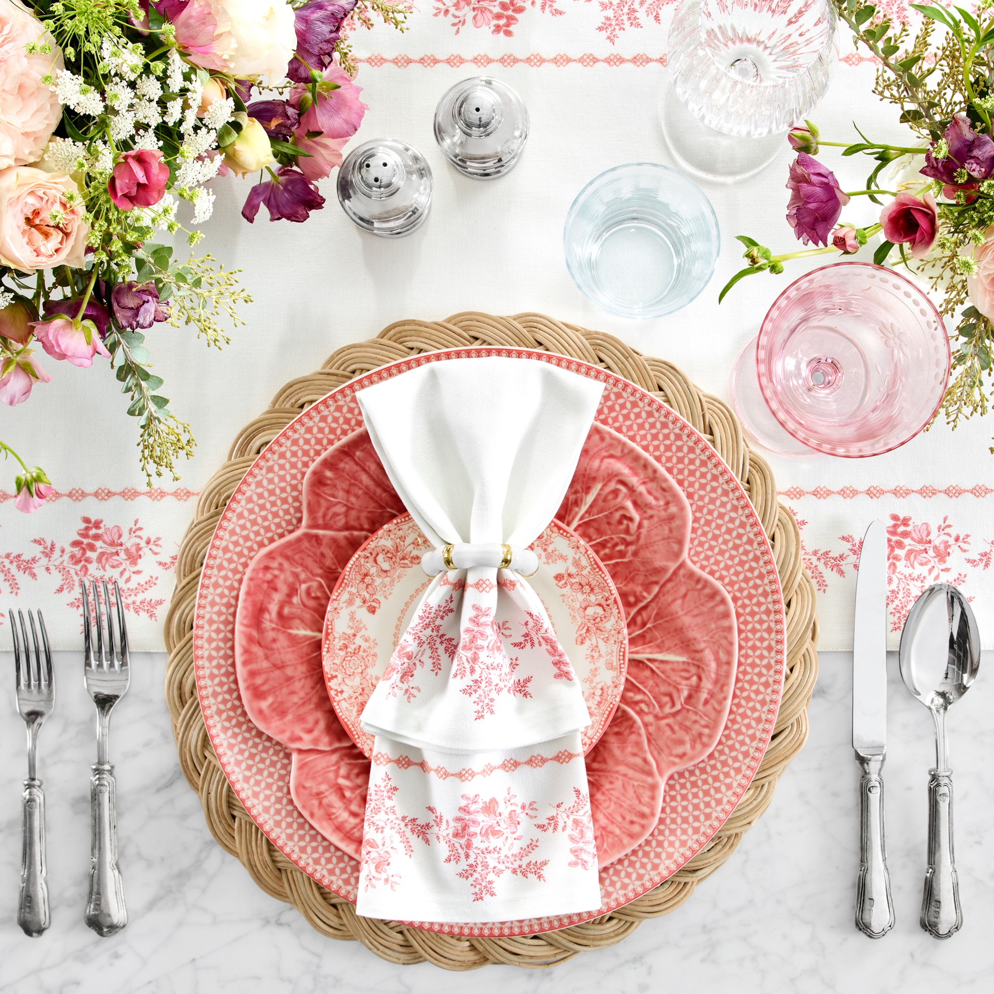 English Floral Napkins, Set of 4