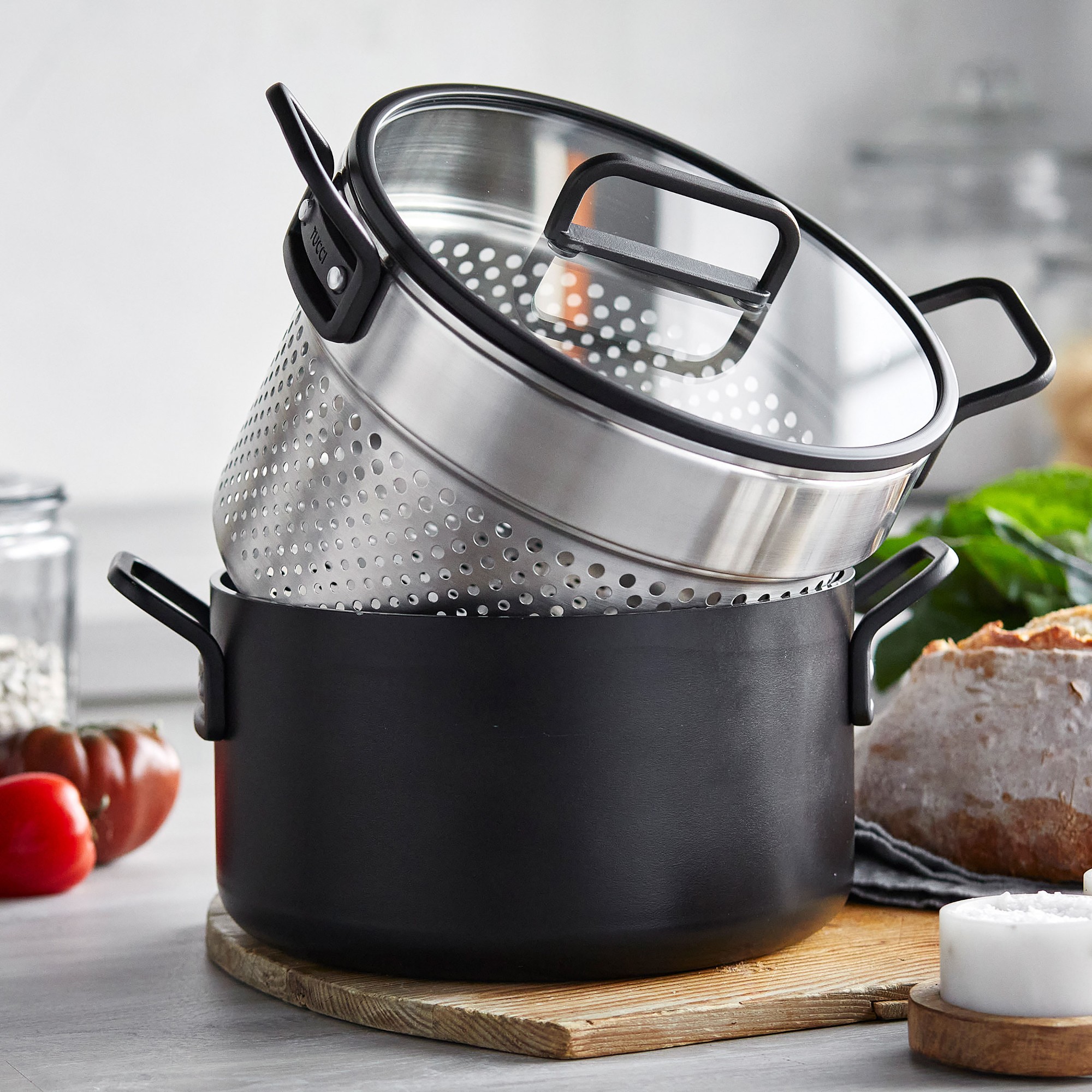 GreenPan™ Stanley Tucci™ Stainless-Steel Ceramic Nonstick 11-Piece Cookware Set