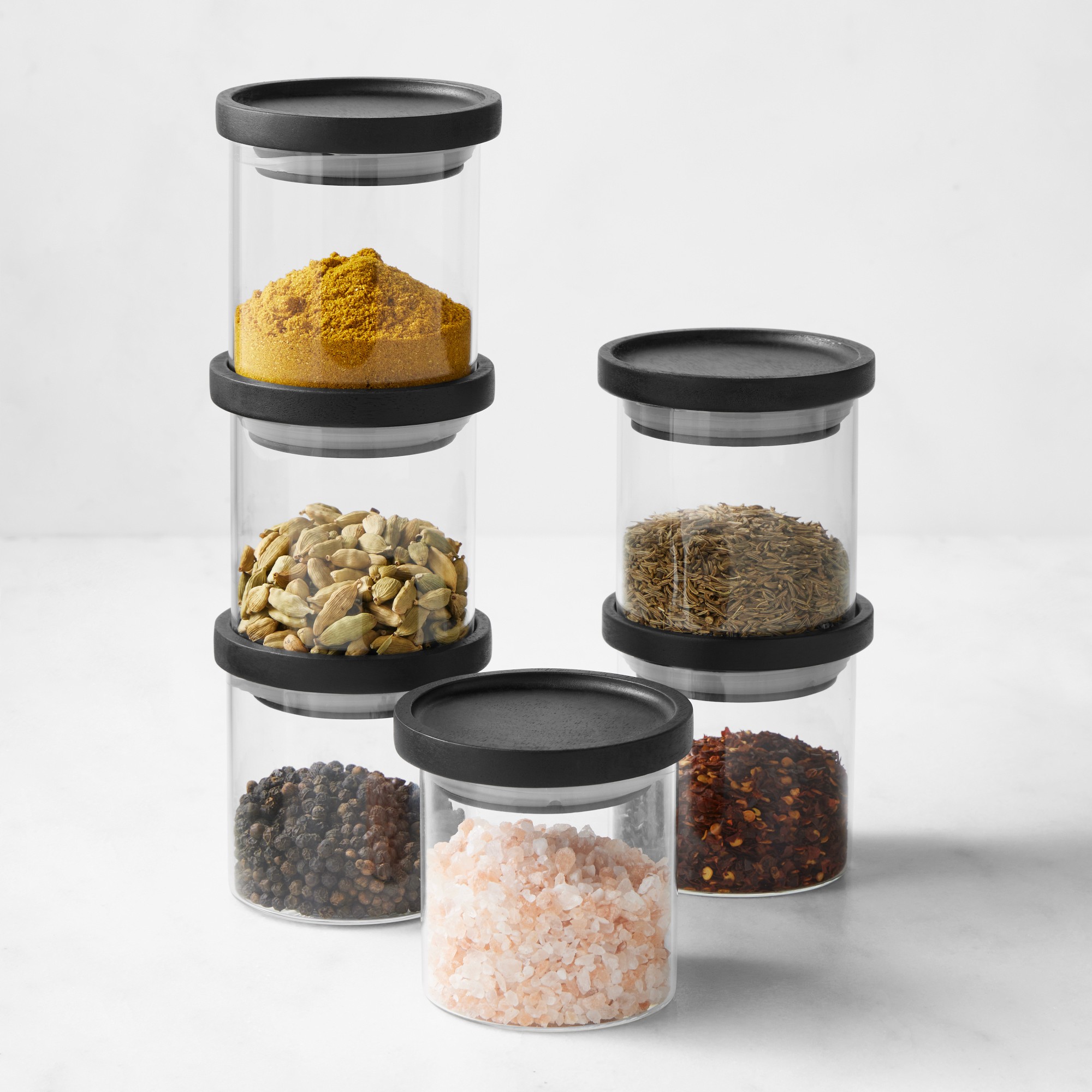 Hold Everything Stackable Spice Jars