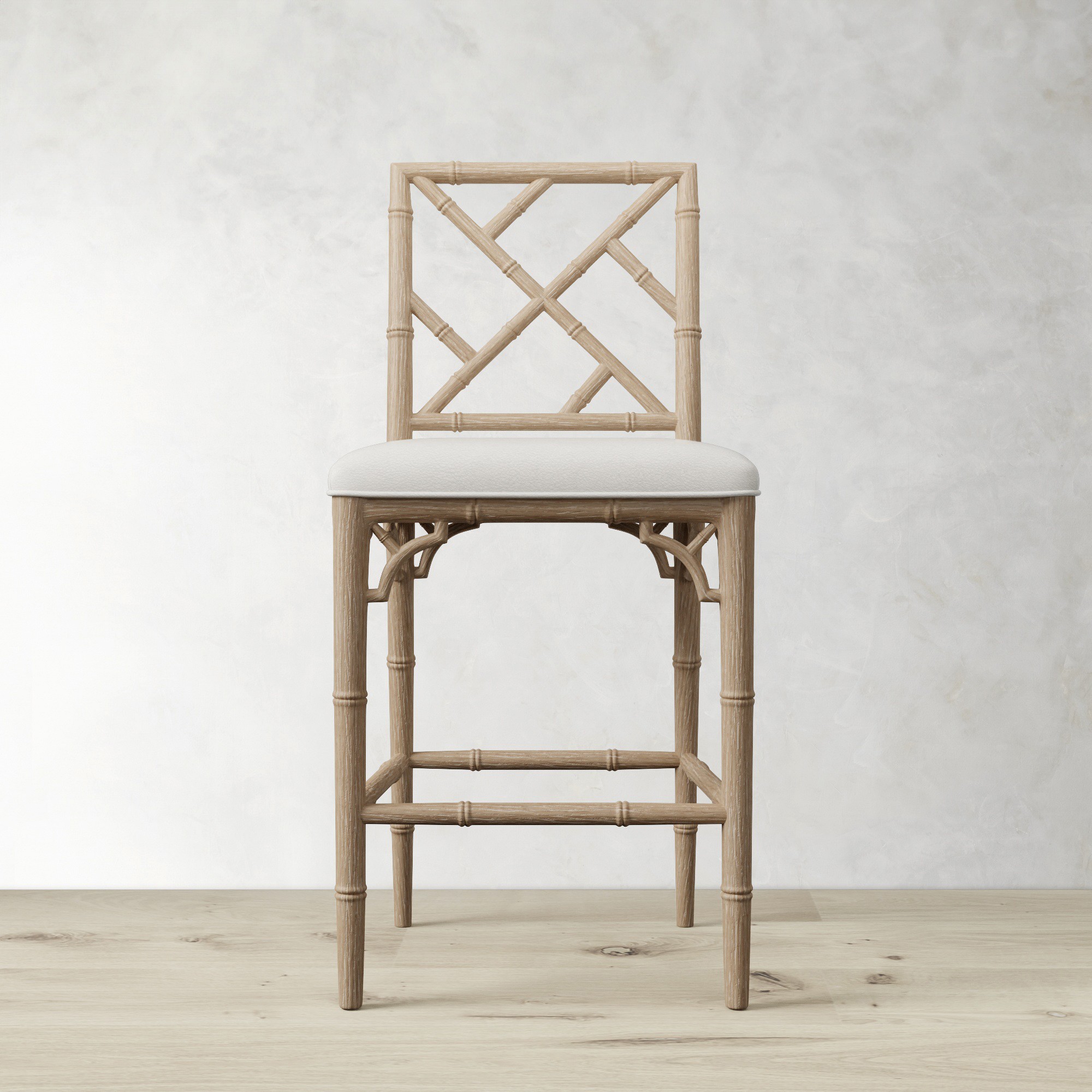 Chippendale Upholstered Bistro Counter Stool