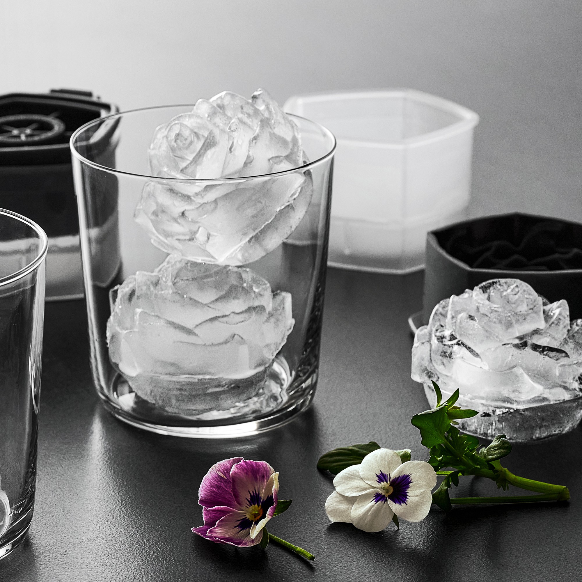 Williams Sonoma Rosebud Silicone Ice Molds, Set of 2