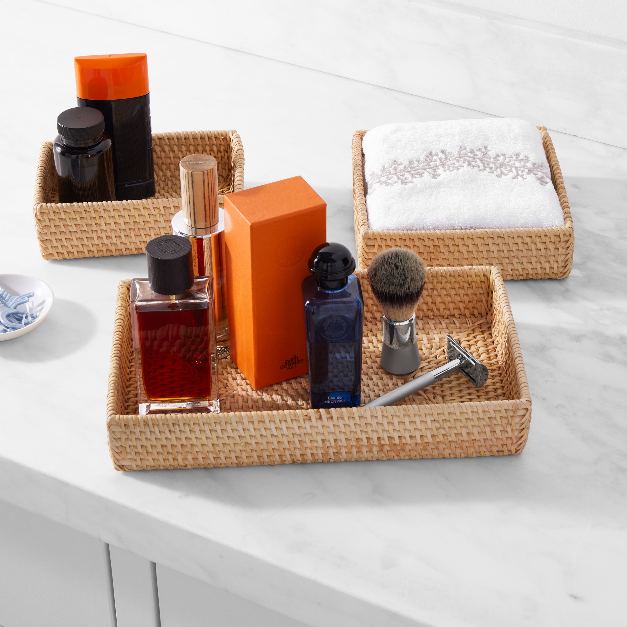 Hold Everything In Drawer and Countertop Woven Trays, Set of 3