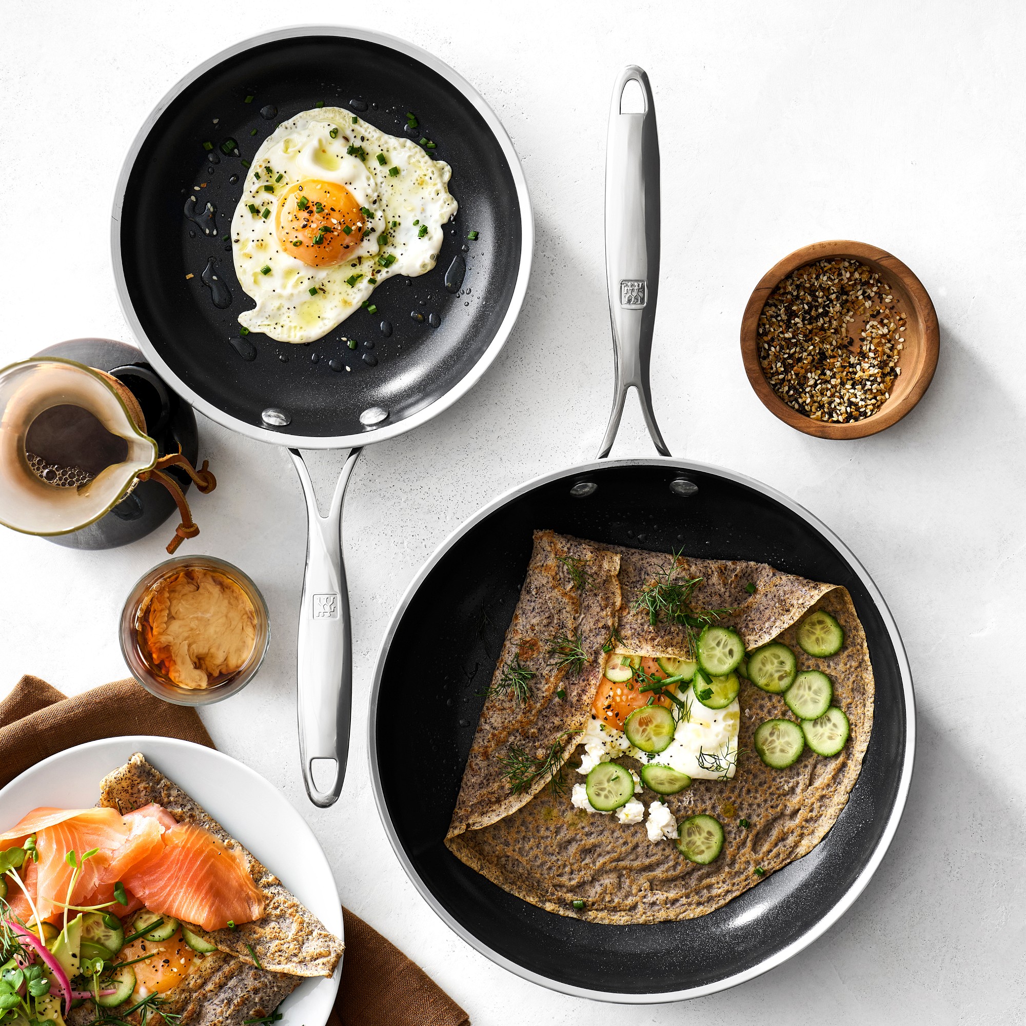 Zwilling Forte Plus Ceramic Nonstick Fry Pan Set