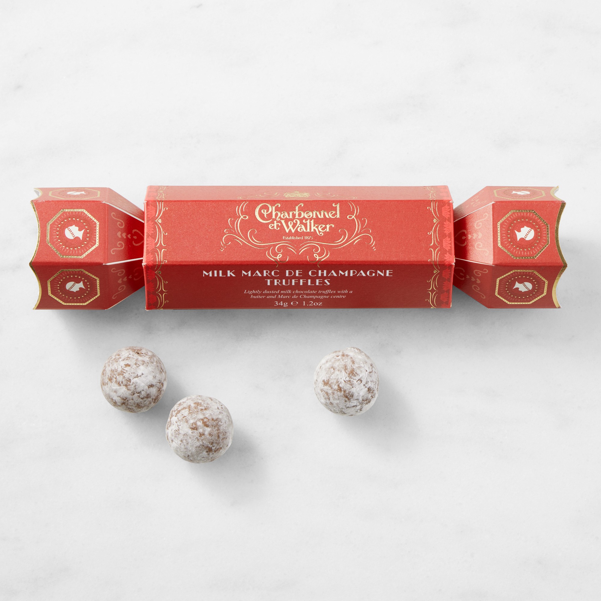 Charbonnel et Walker Champagne Truffles in Red Cracker