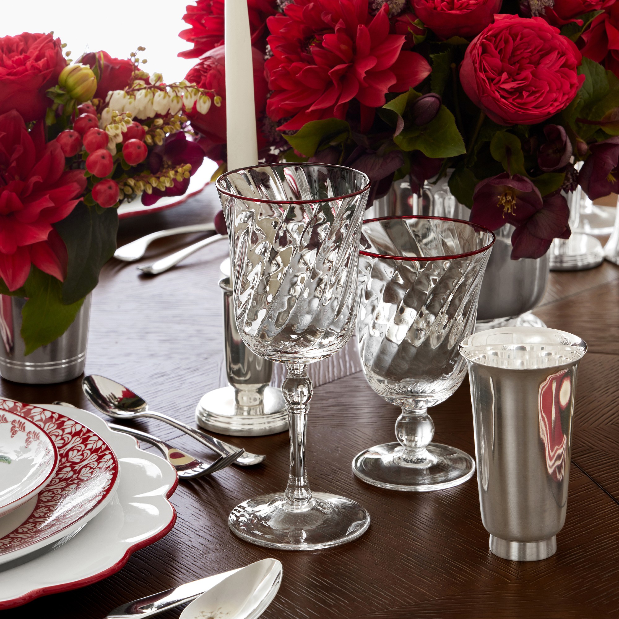 AERIN Silver Champagne Flute