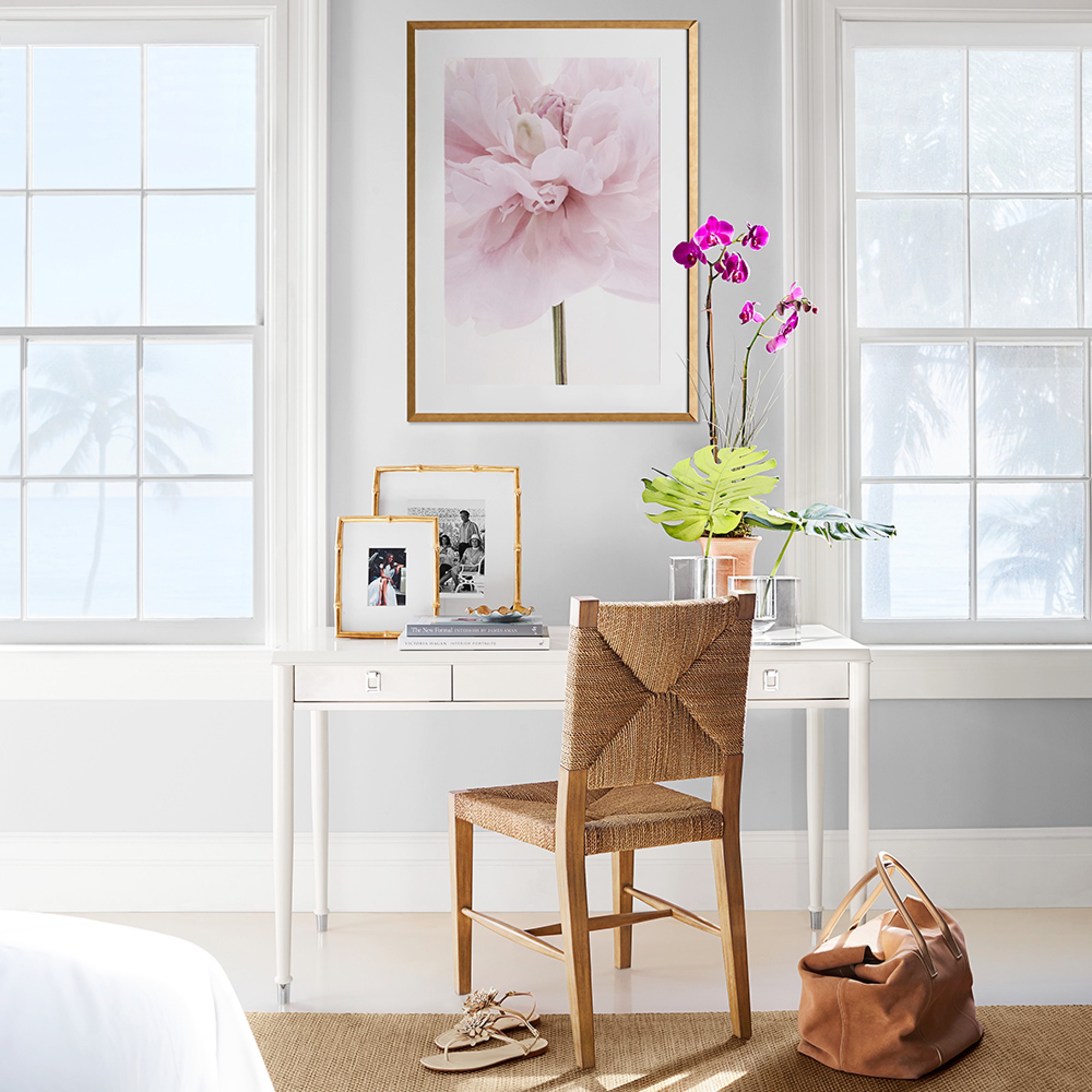 AERIN Gilded Bamboo Gallery Frame