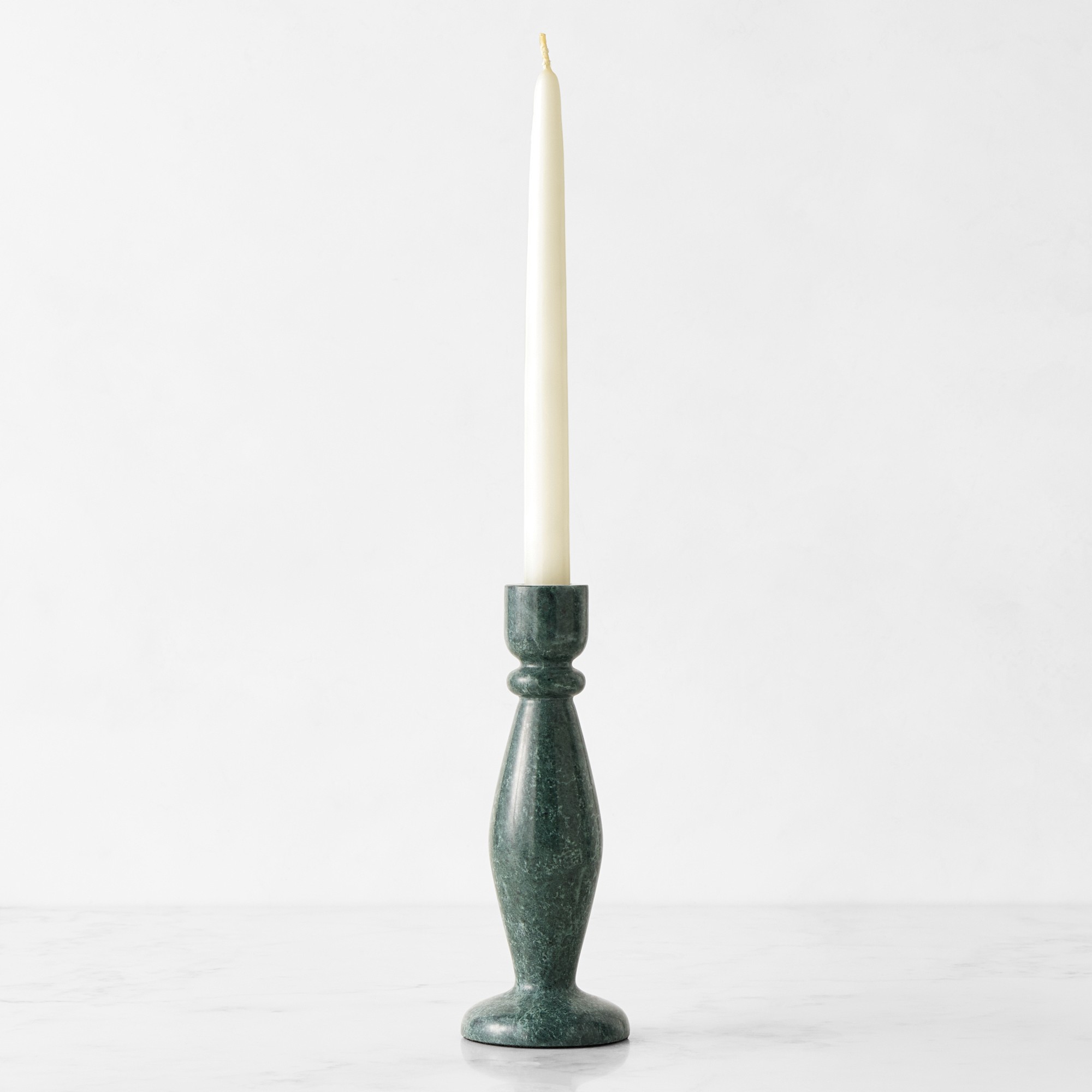 Green Marble Taper Holder
