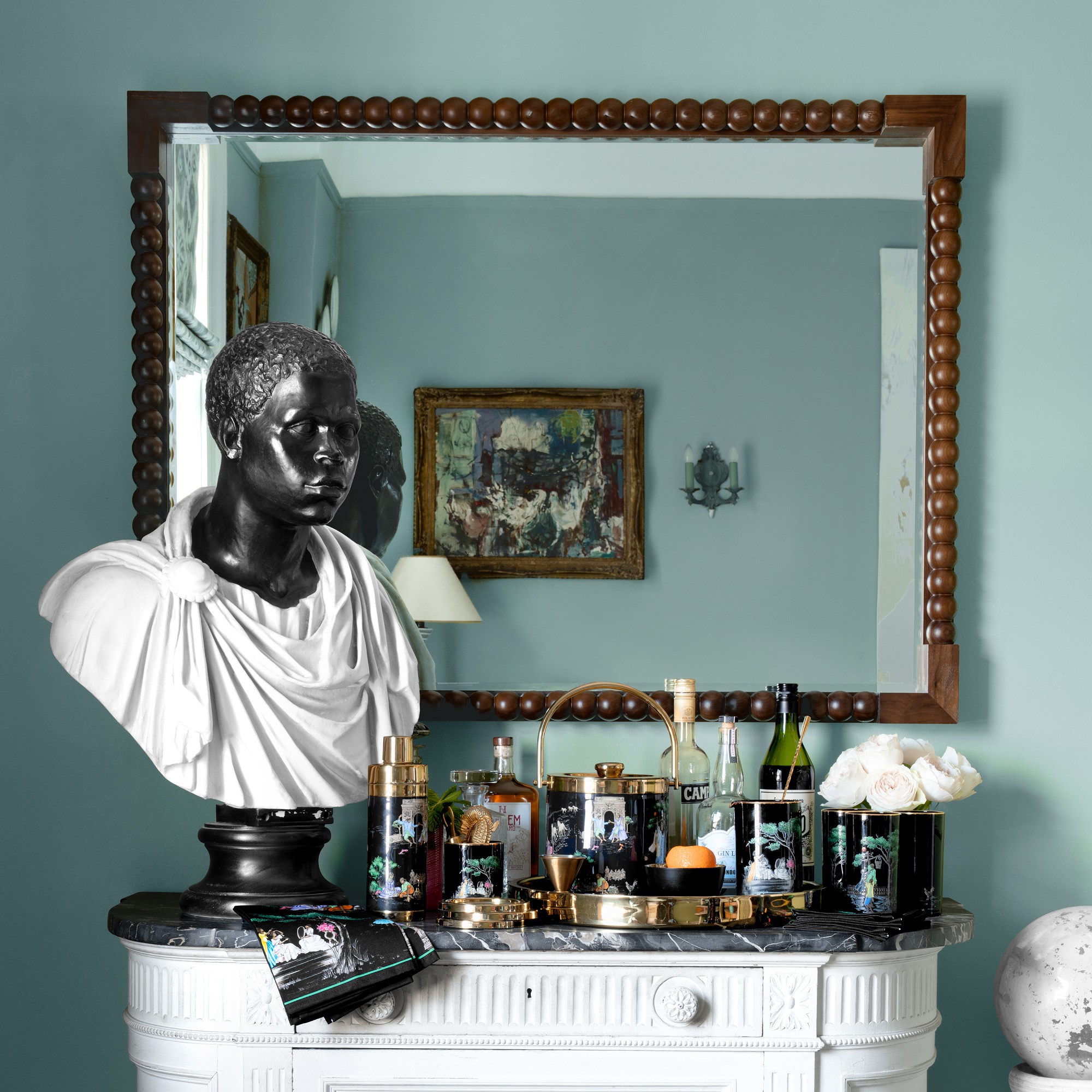 Sheila Bridges x Williams Sonoma Harlem Toile Mixing Glass