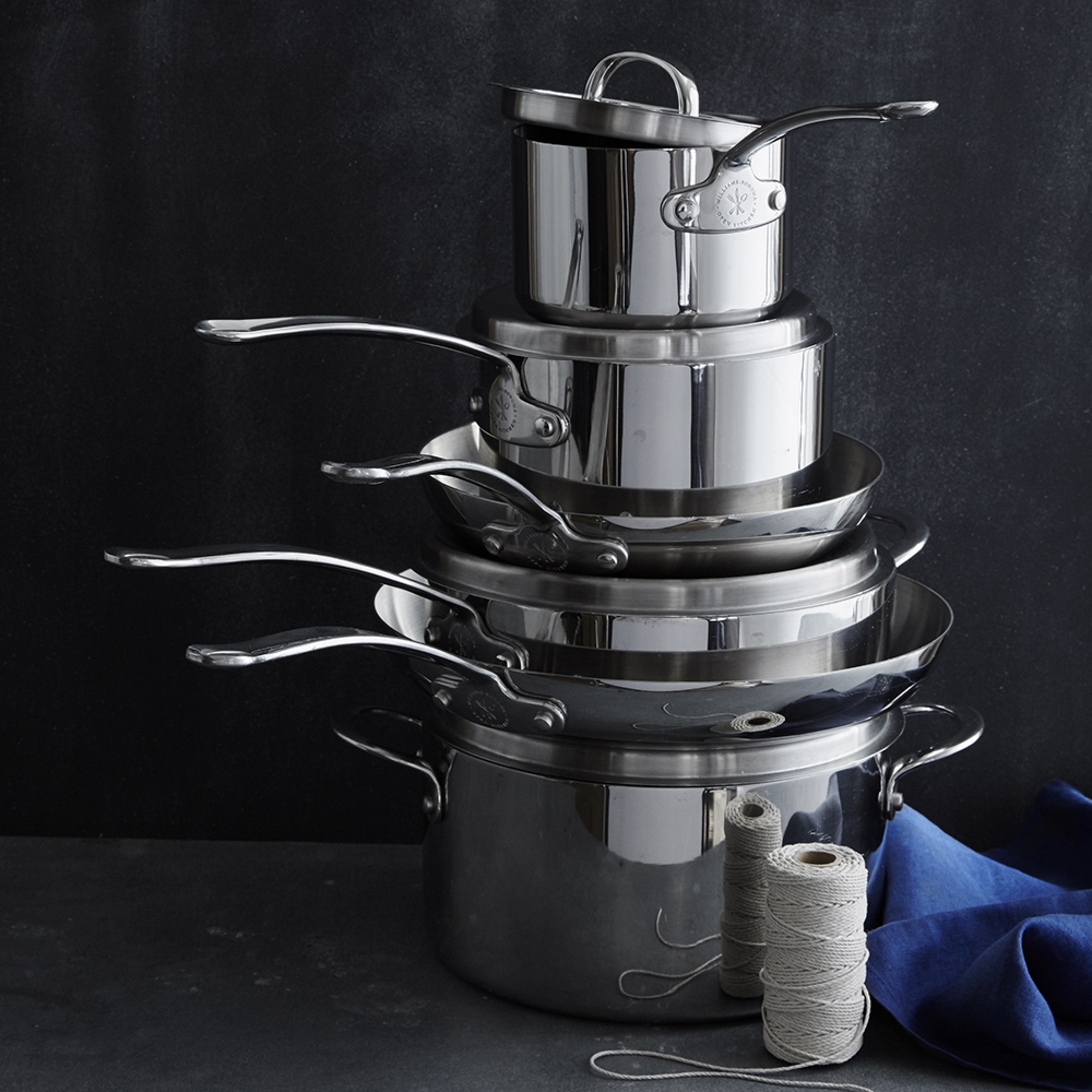 Open Kitchen by Williams Sonoma Stainless-Steel 10-Piece Cookware Set