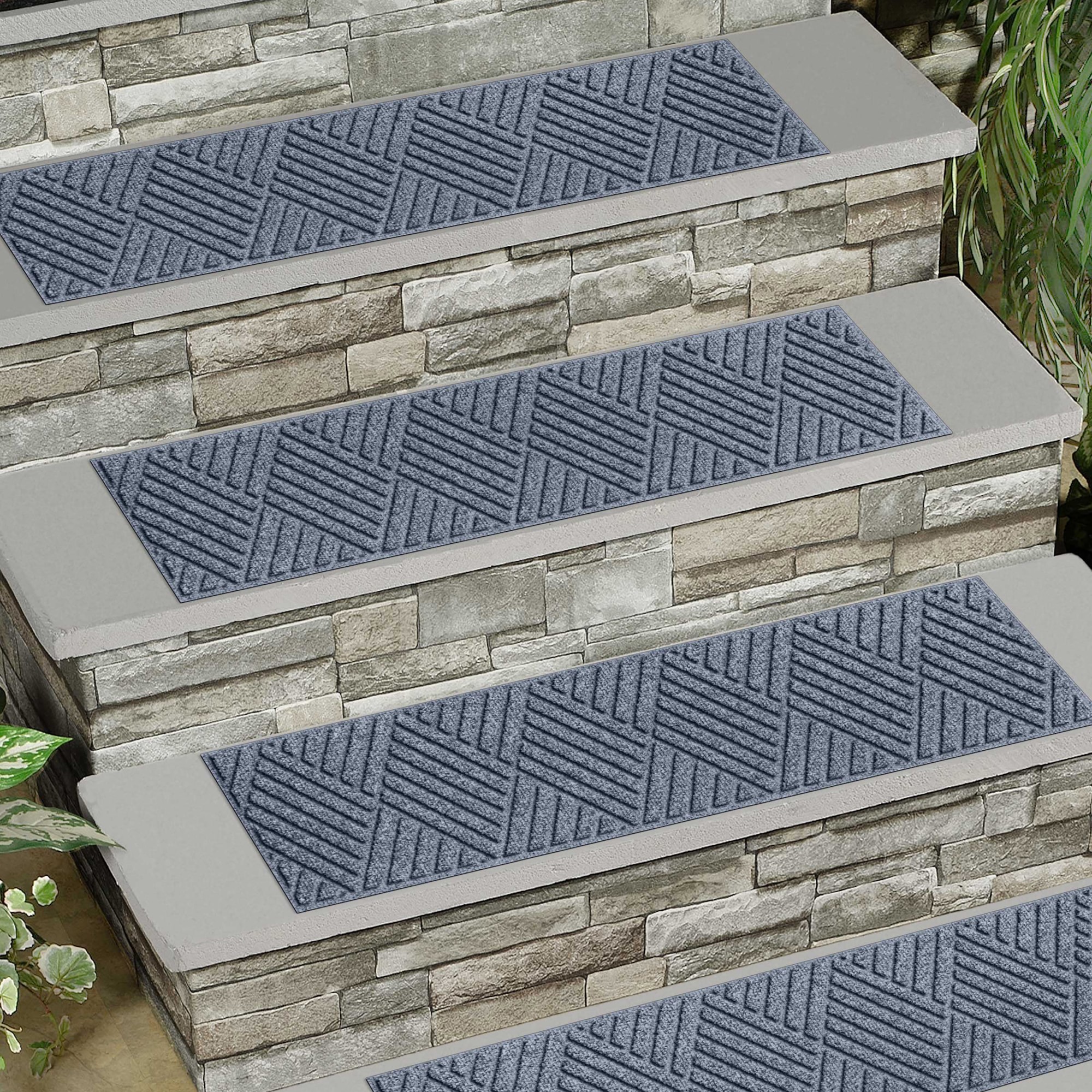 Waterhog Diamonds Commercial Grade Indoor/Outdoor Stair Treads, Set of 4