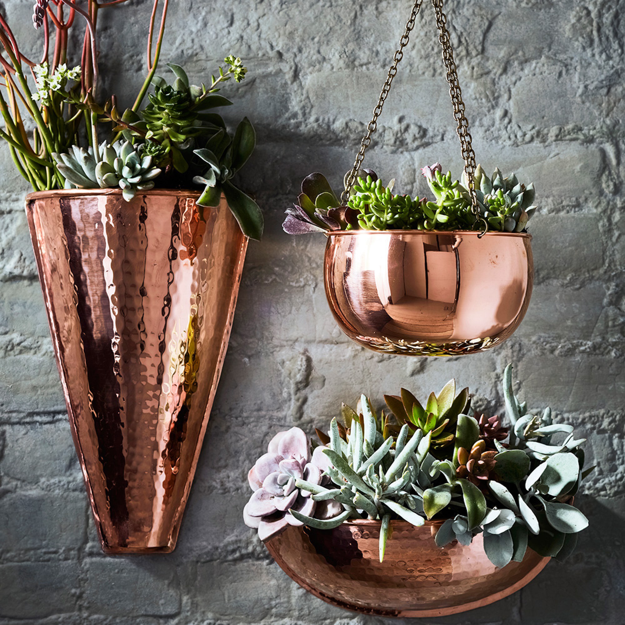 Hanging Copper Planter