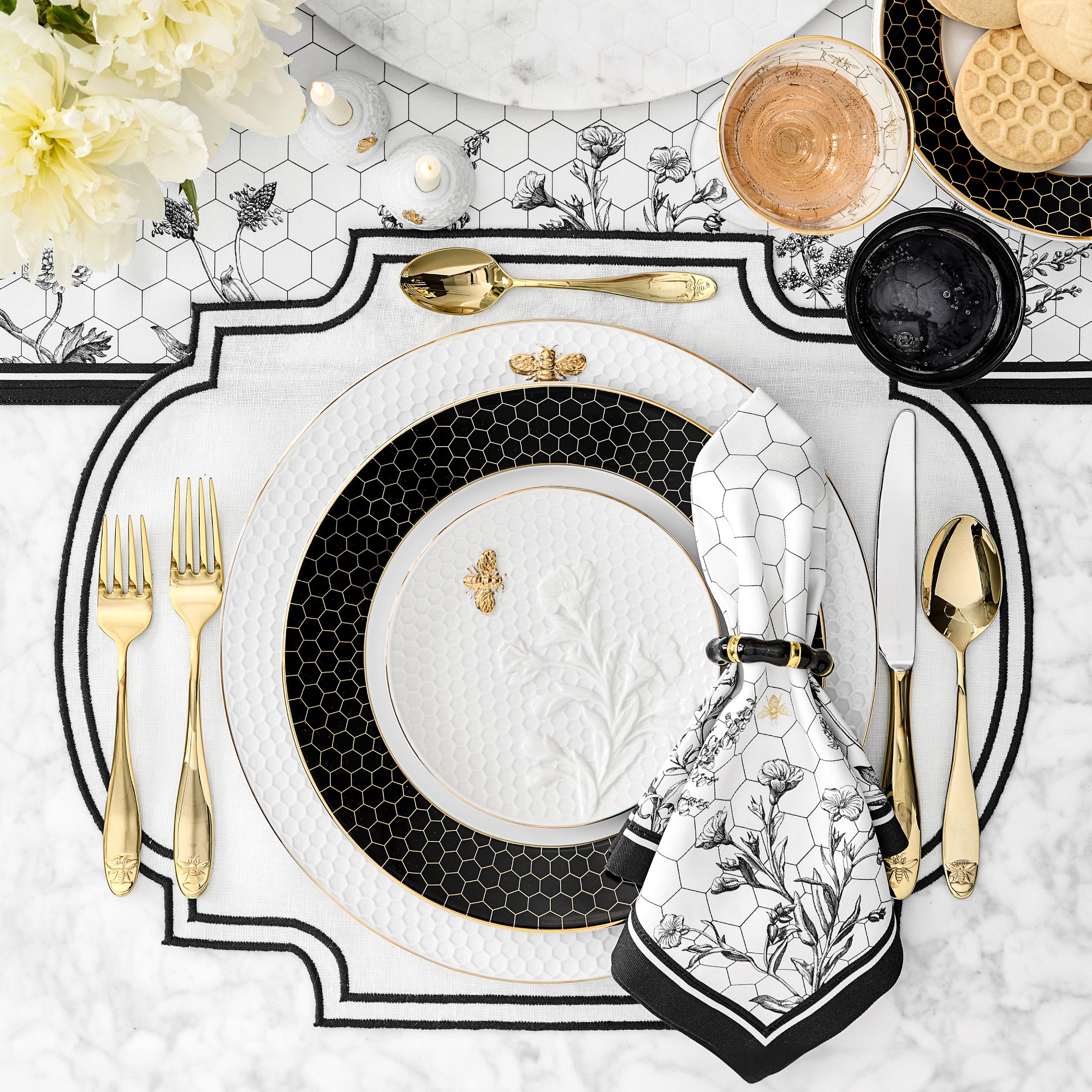 Honeycomb Embossed Chargers